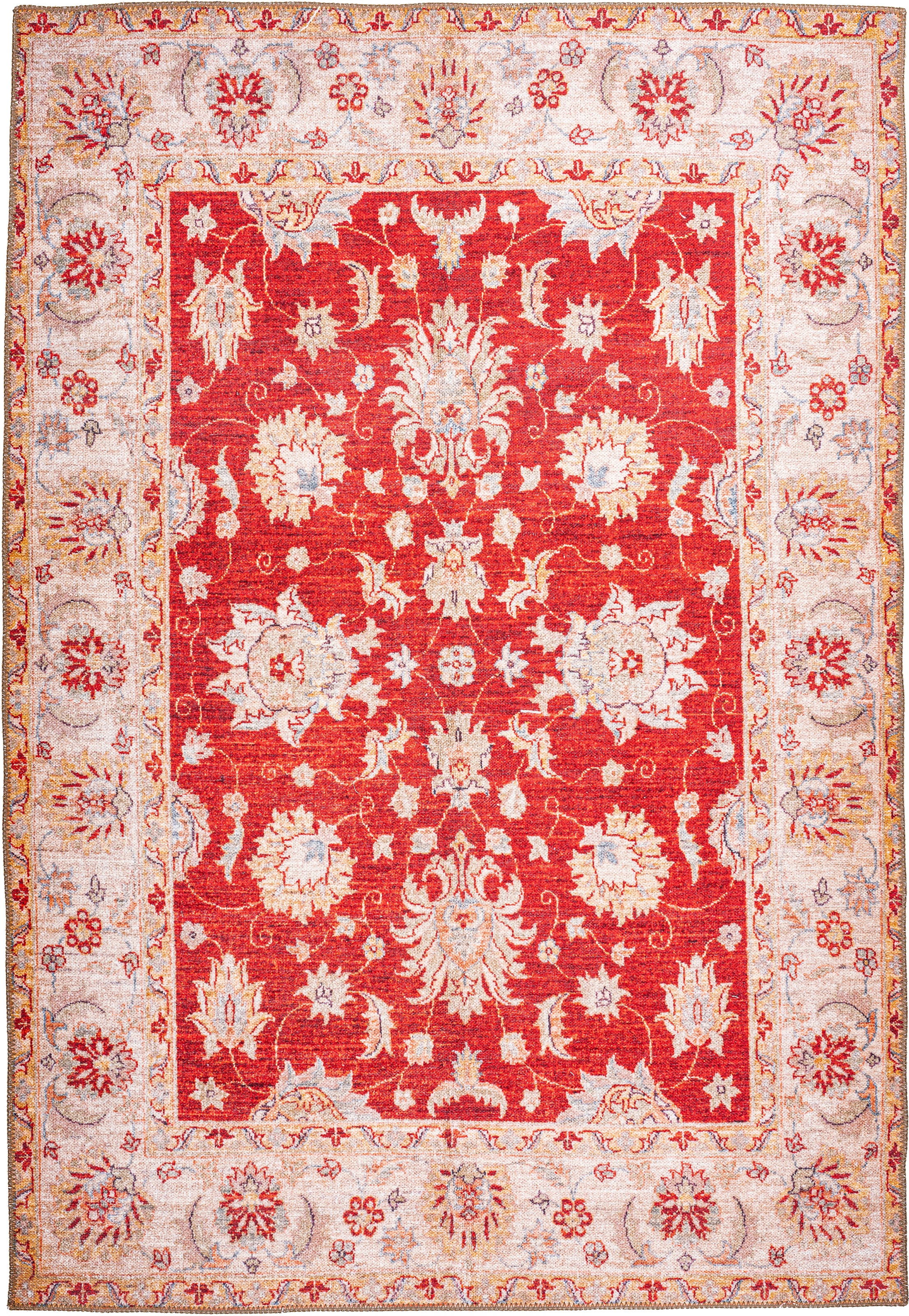 me gusta Teppich »Faye 625«, rechteckig, 6 mm Höhe, Flachgewebe, gedrucktes Motiv, Wohnzimmer, Esszimmer