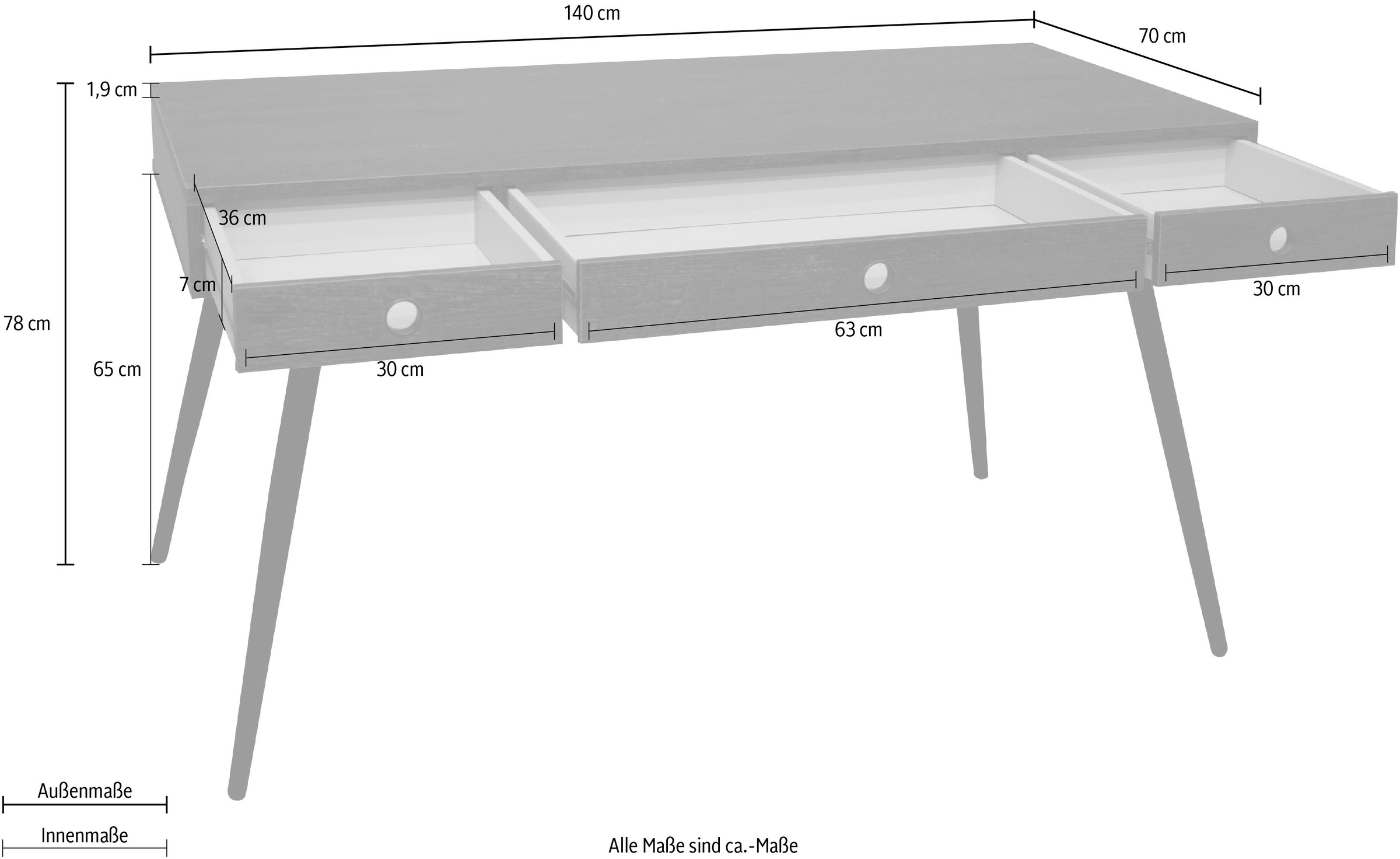 Mäusbacher Schreibtisch »Big System Office«, Breite 140 cm günstig online kaufen