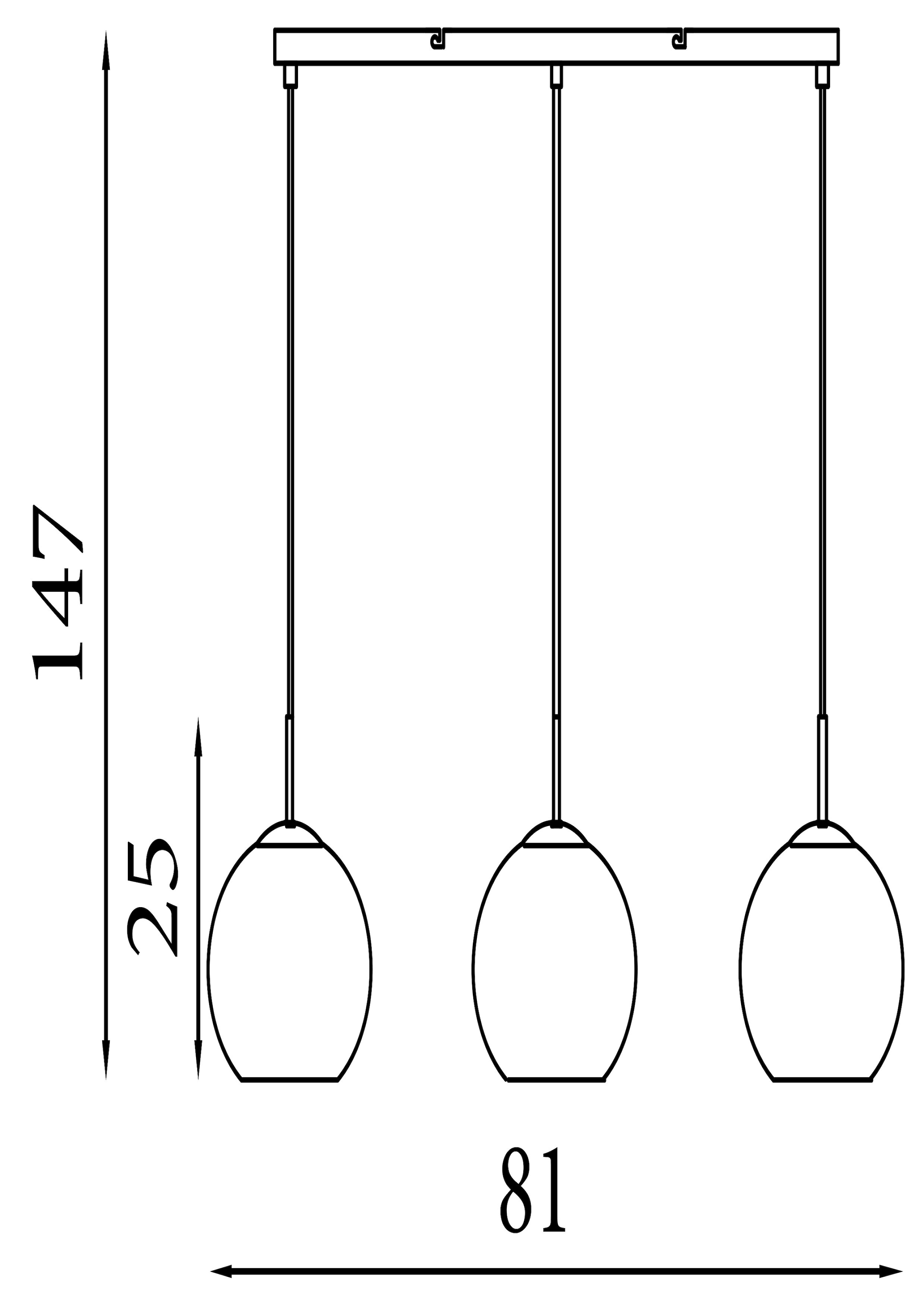 Searchlight Pendelleuchte »Balls 3Lt Pendelleuchte - Chrommetall & Glas« E14 1 Stk.