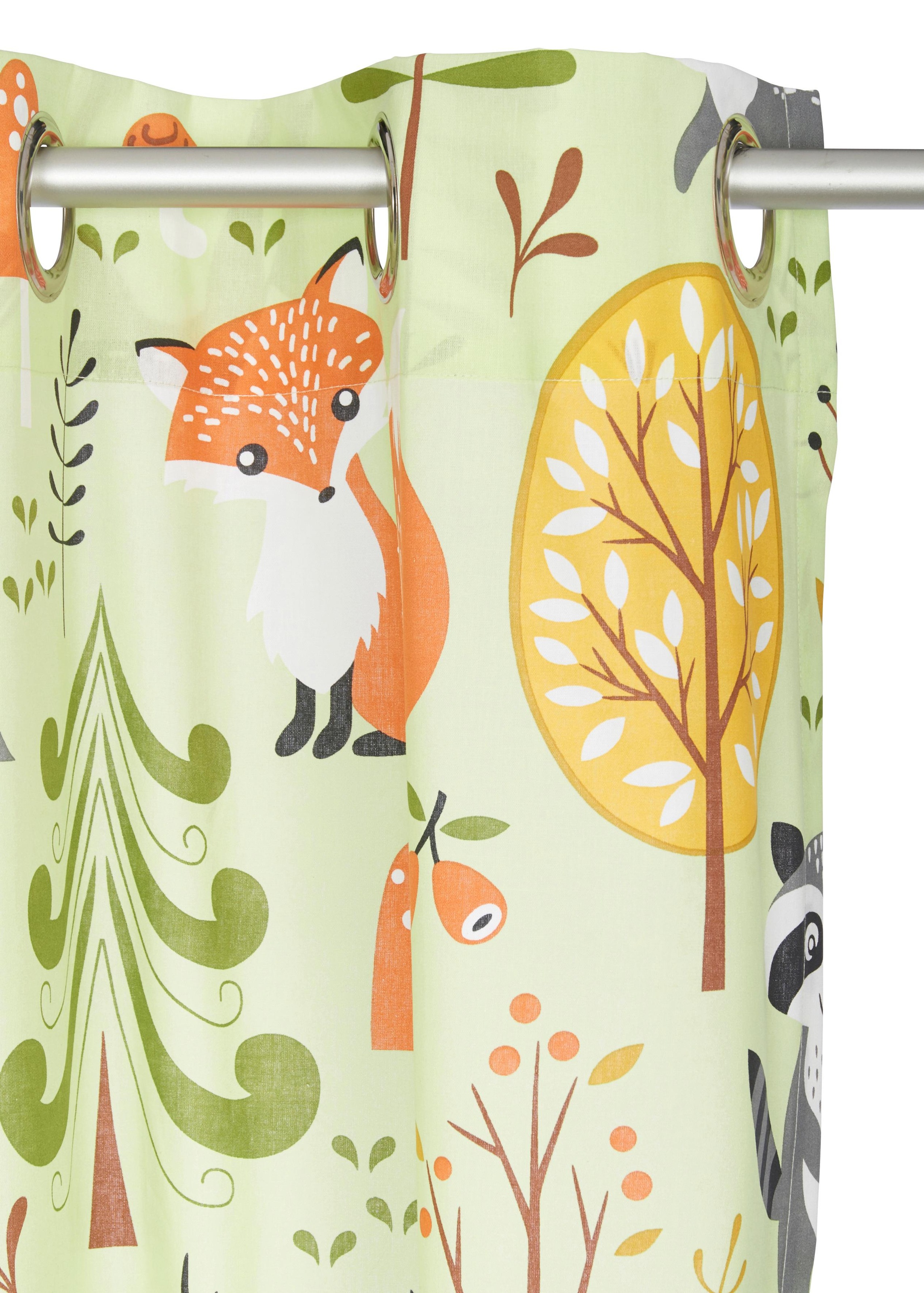 my home Gardine »Waldtiere«, (1 St.), Kindergardine, halbtransparent, einse günstig online kaufen