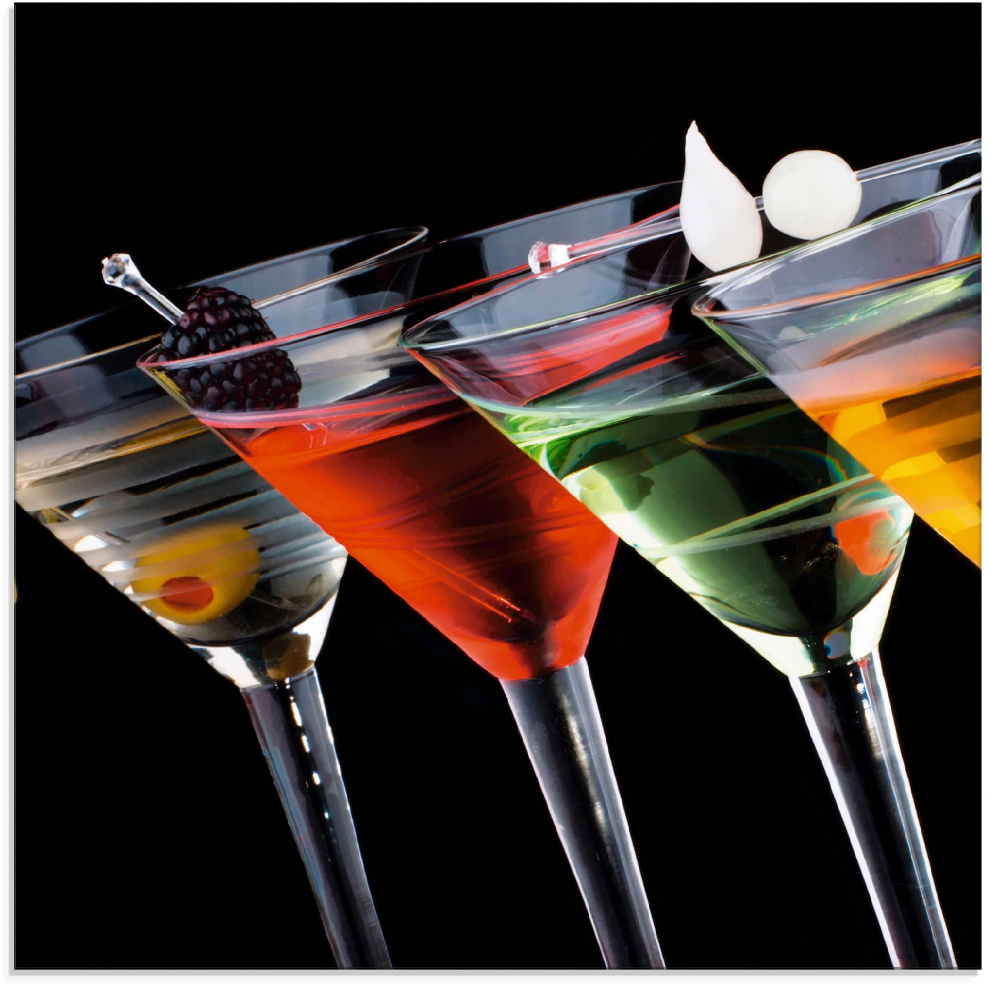 Artland Glasbild »Klassische Martini - Cocktail« Getränke 1 Stk. tlg. in verschiedenen Größen