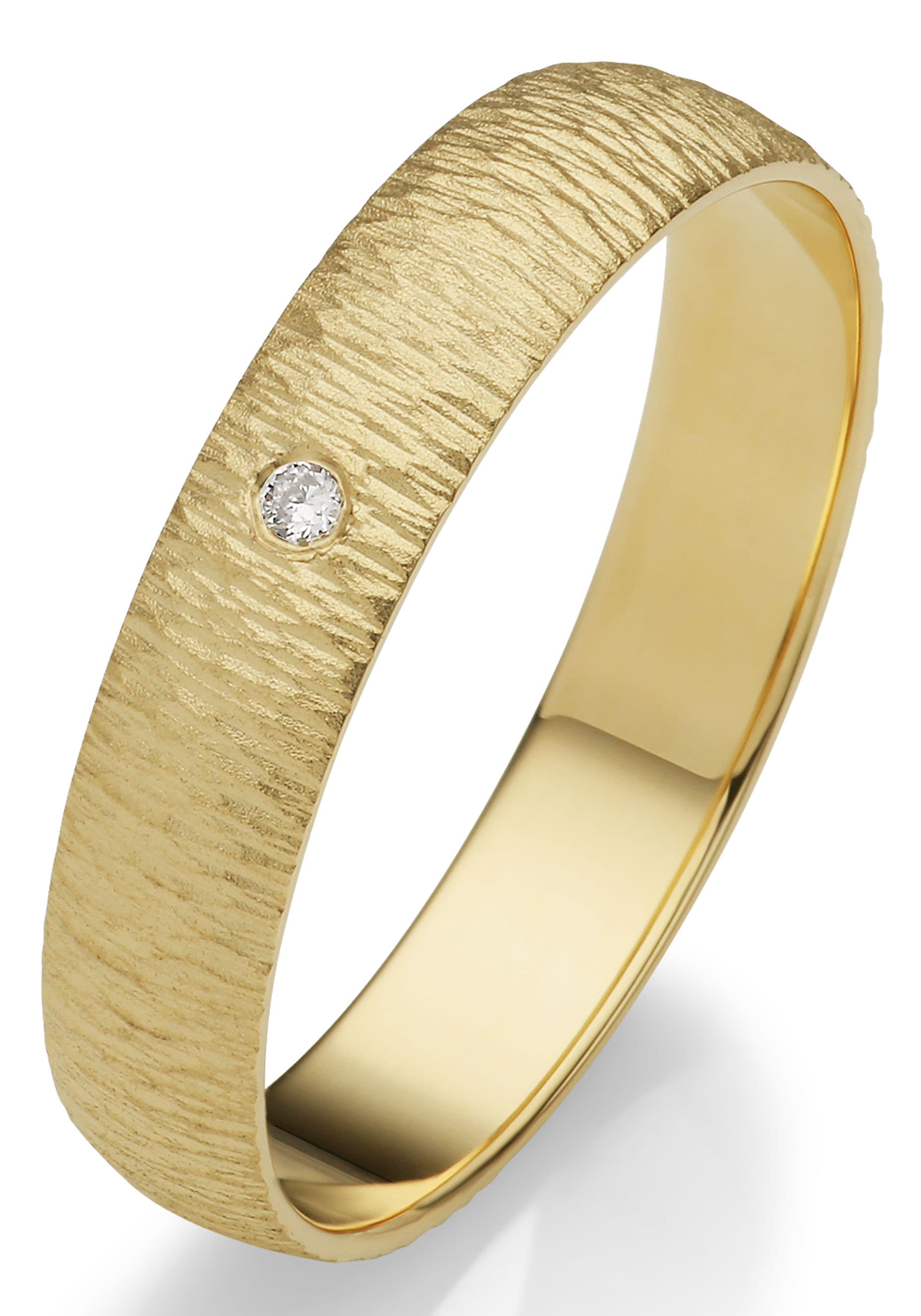 Firetti Trauring »Schmuck Geschenk Gold 375 Hochzeit Ehering "LIEBE"«, Made in Germany, wahlweise mit oder ohne Brillant