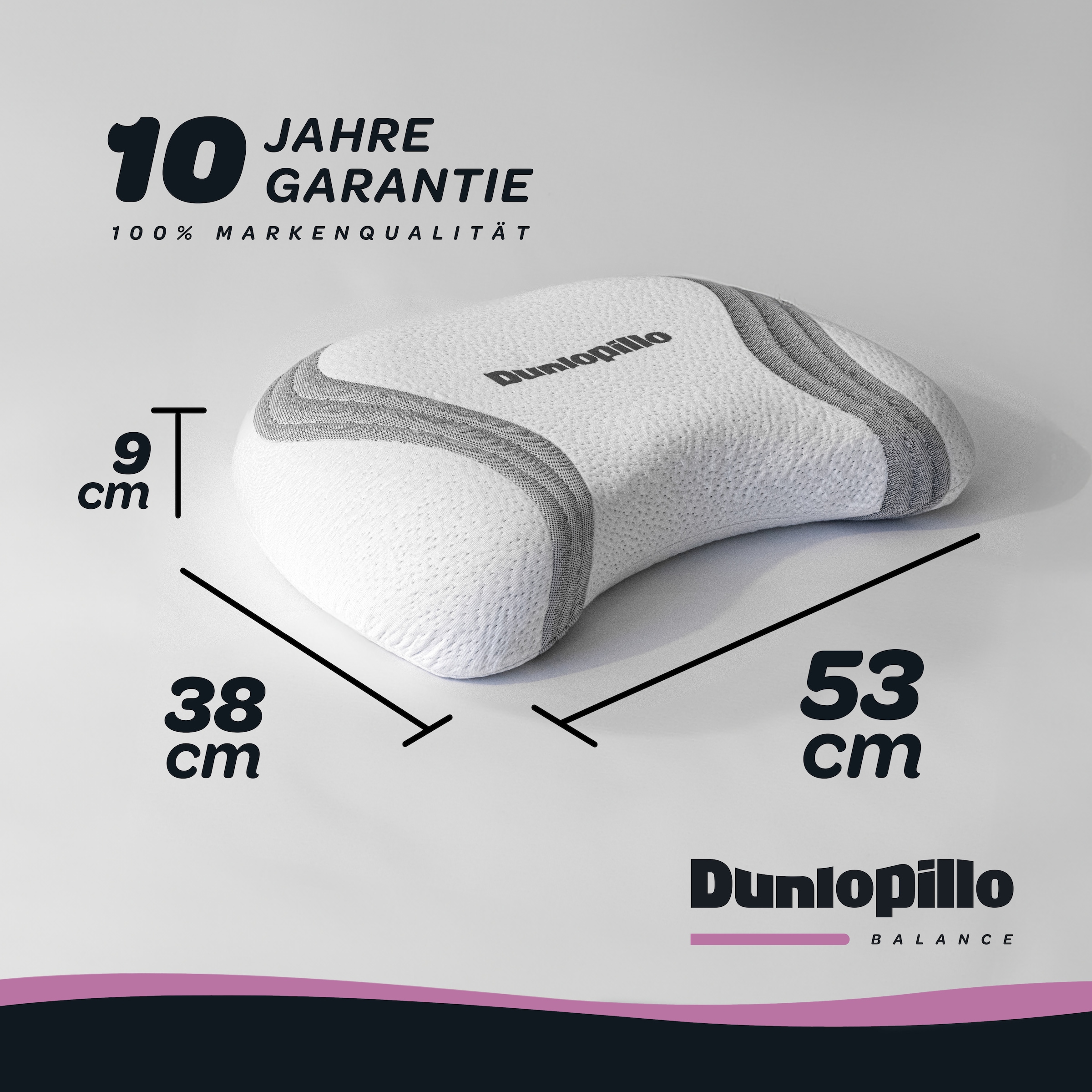 Dunlopillo Nackenstützkissen »Anti-Aging, Nackenstützkissen mit zwei Kernkomponenten« 1 Stk. tlg.