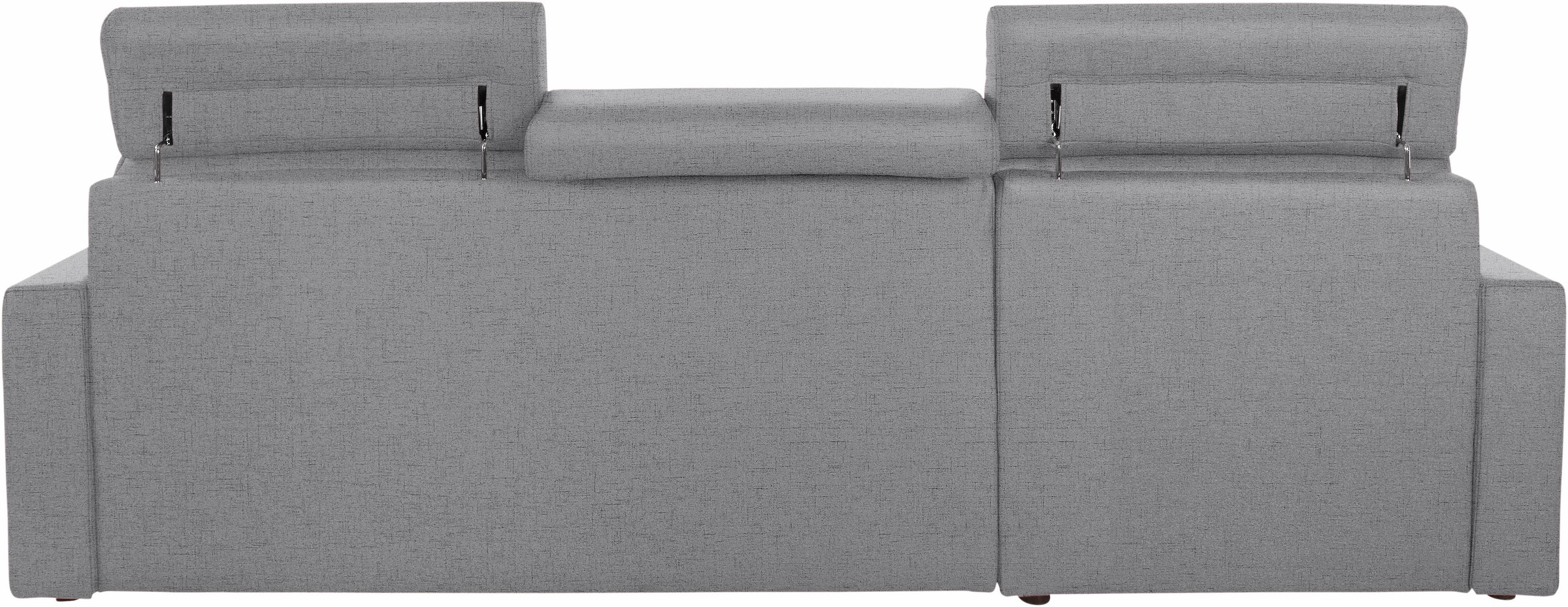 DOMO collection Ecksofa »Ava mit moderner Sitzheftung & toller Doppelnaht, komfortabel, L-Form«, mit Recamiere, inkl. Federkern, wahlweise mit Kopfteilverstellungen