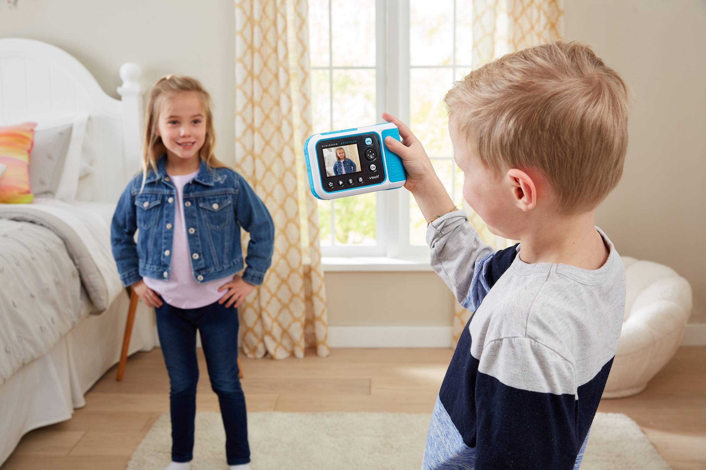 Vtech® Kinderkamera »KidiZoom Print Cam, blau«, 5 MP, mit eingebautem Thermodrucker