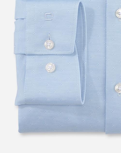 OLYMP Businesshemd »Luxor 24/Seven Modern Fit« mit Dobby-Webmuster mit Farbakzentuierung