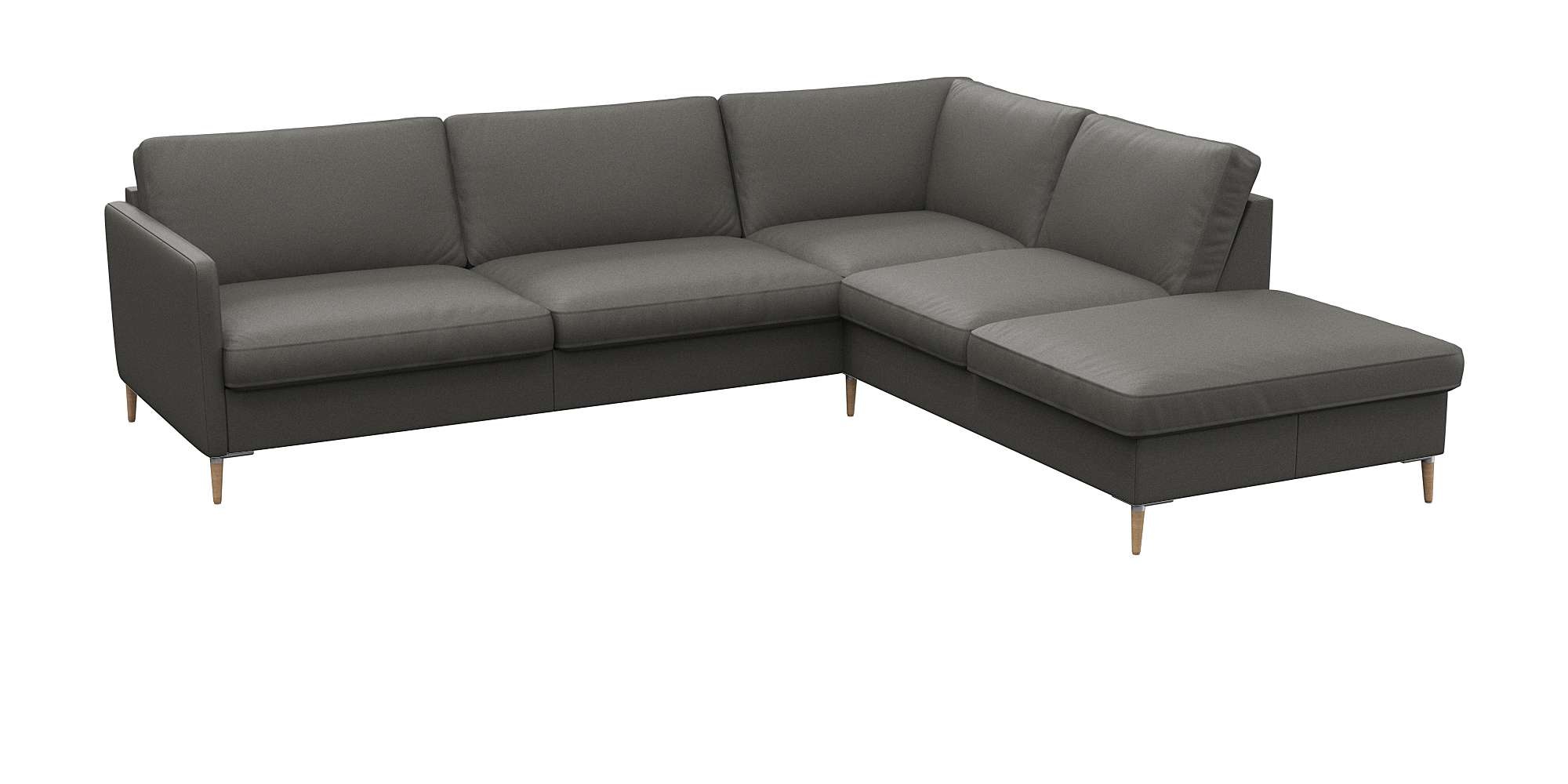 FLEXLUX Ecksofa "Fiore, super Sitzkomfort durch Kaltschaum im Sitz, L-Form" günstig online kaufen