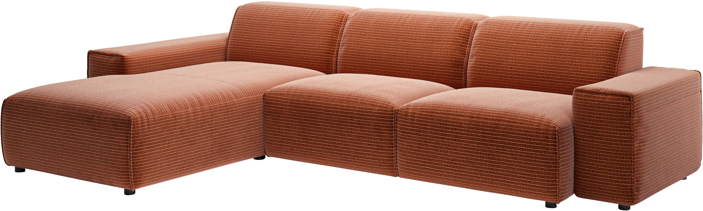 andas Ecksofa »Glimminge auch in Breitcord, Feincord, Bouclé + Easy care-Bezug«, L-Form, Breite 294, Zierkissen