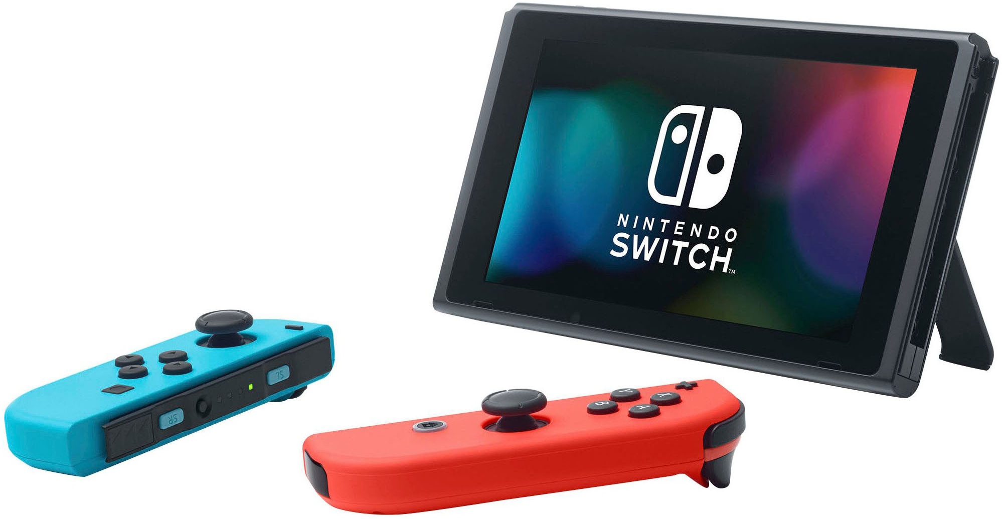 Nintendo Switch Konsolen-Set »Switch + Big Brain Academy: Kopf an Kopf«, Switch Neon-Rot/Neon-Blau inkl. Big Brain Academy