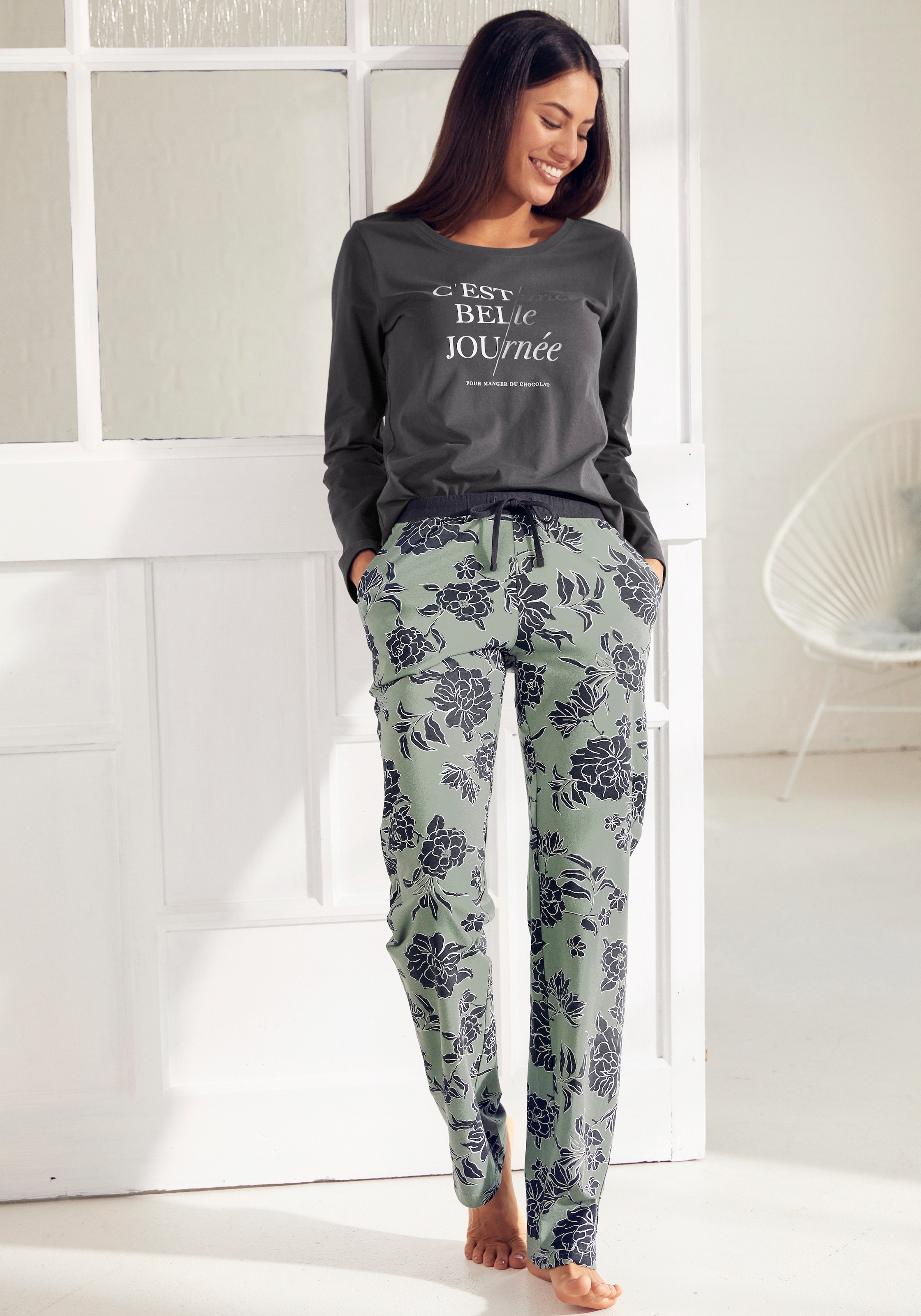 Vivance Dreams Pyjama, mit Allover-Druck online kaufen