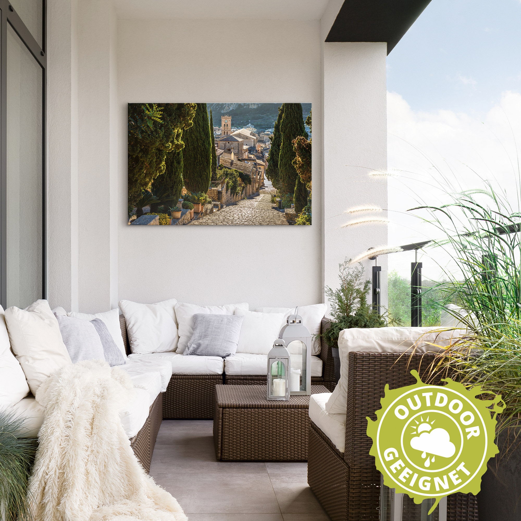 Artland Wandbild »Blick vom Kalvarienberg auf Pollenca«, Mallorca, (1 St.), als Alubild, Outdoorbild, Leinwandbild in verschied. Größen