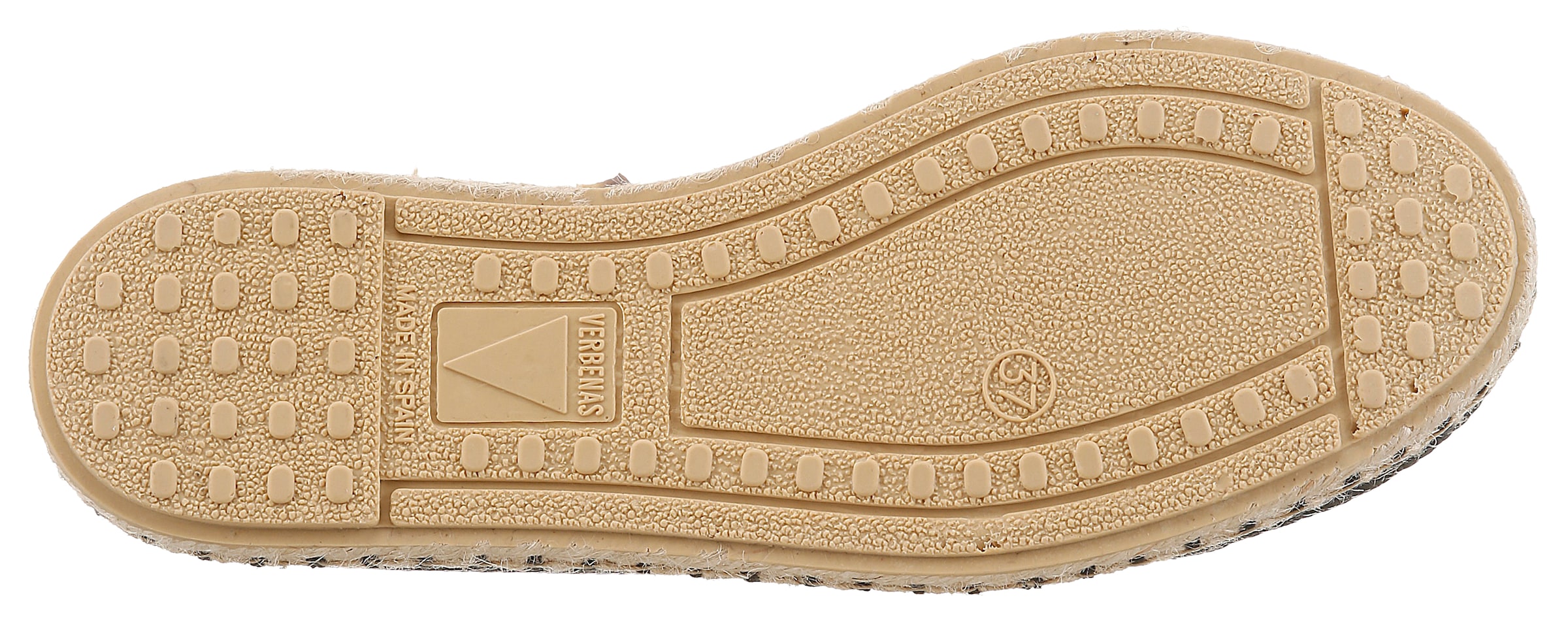 VERBENAS Espadrille »CARMEN«  Slipper, Sommerschuh, Urlaubsschuh, Flat mit Rahmennaht