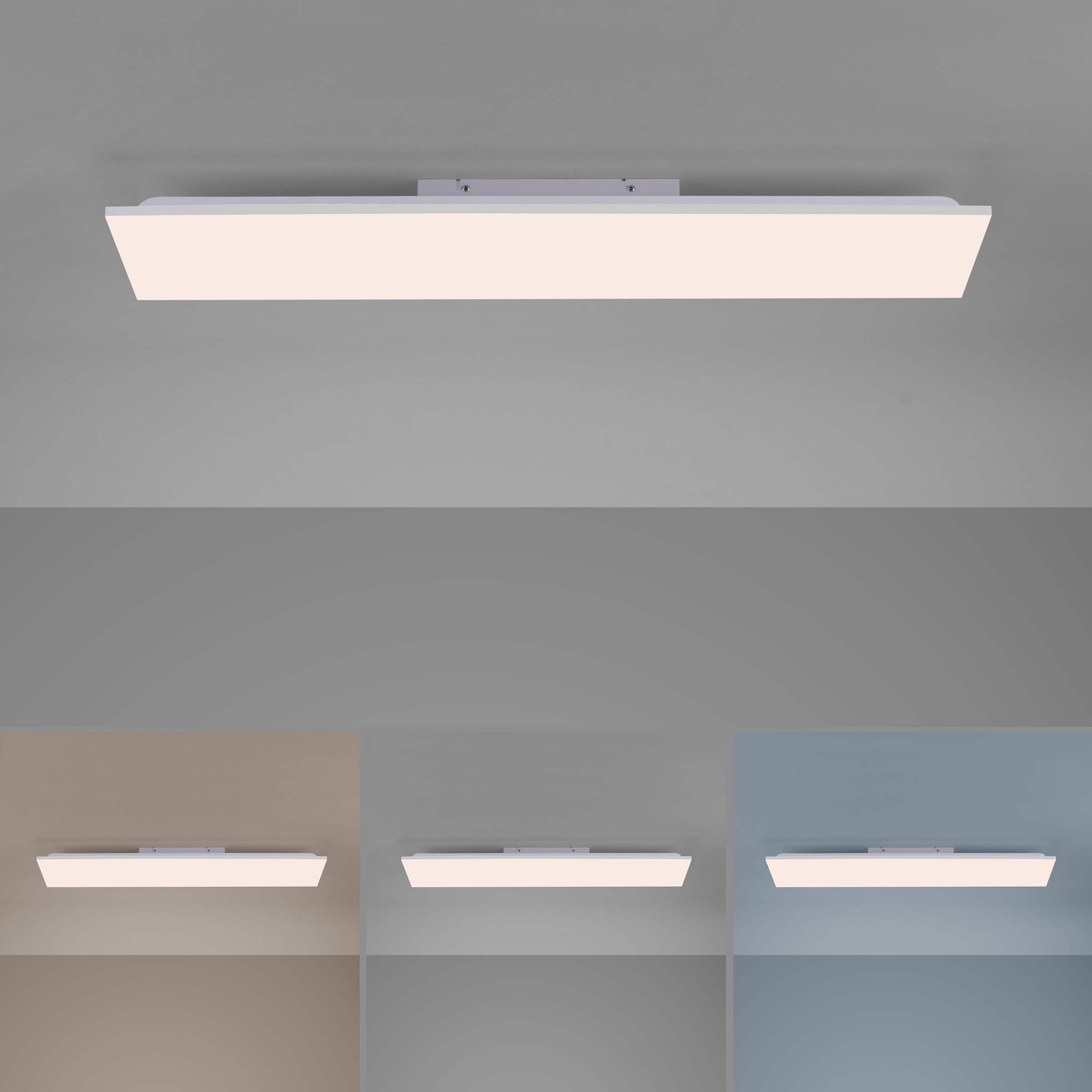 JUST LIGHT LED Deckenleuchte »CANVAS«, 1 flammig, Leuchtmittel LED-Board | LED fest integriert, dimmbar über Fernbedienung