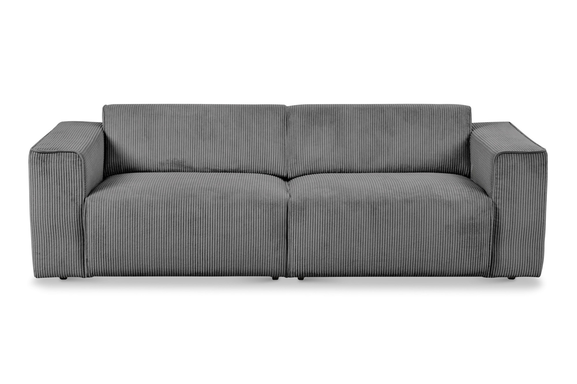 andas 3-Sitzer »Noord mit Kedernaht, Breite 232 cm«, Cord, Struktur, Webstoff, mit Wellenunterfederung, Massivholzrahmen