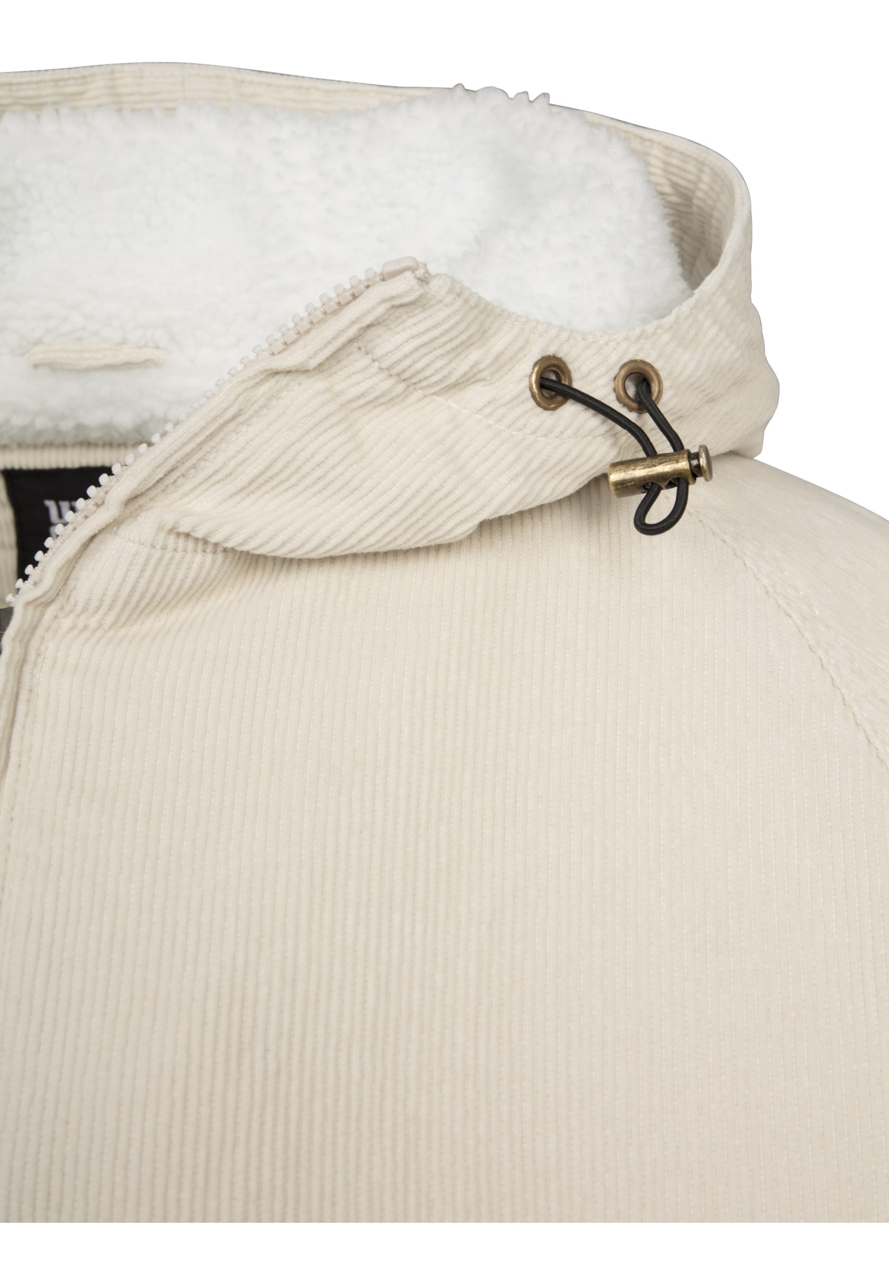 URBAN CLASSICS Winterjacke »Urban Classics Herren Hooded Corduroy Jacket« 1 Stk. tlg. mit Kapuze