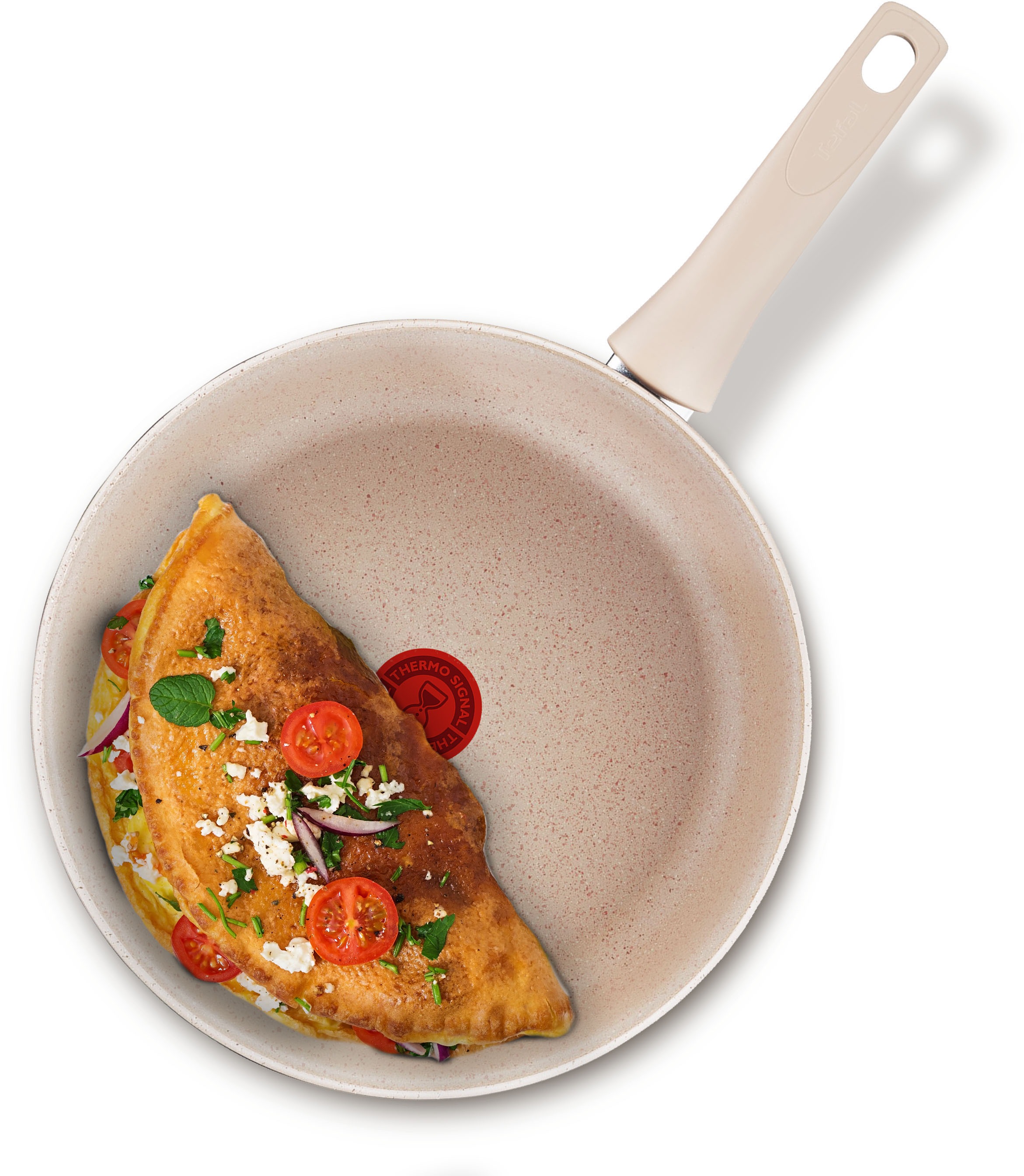 Tefal Bratpfanne »Delight«, Aluminium, (1 tlg.), Temperaturanzeiger, 100% recycelter Aluminium, Induktion
