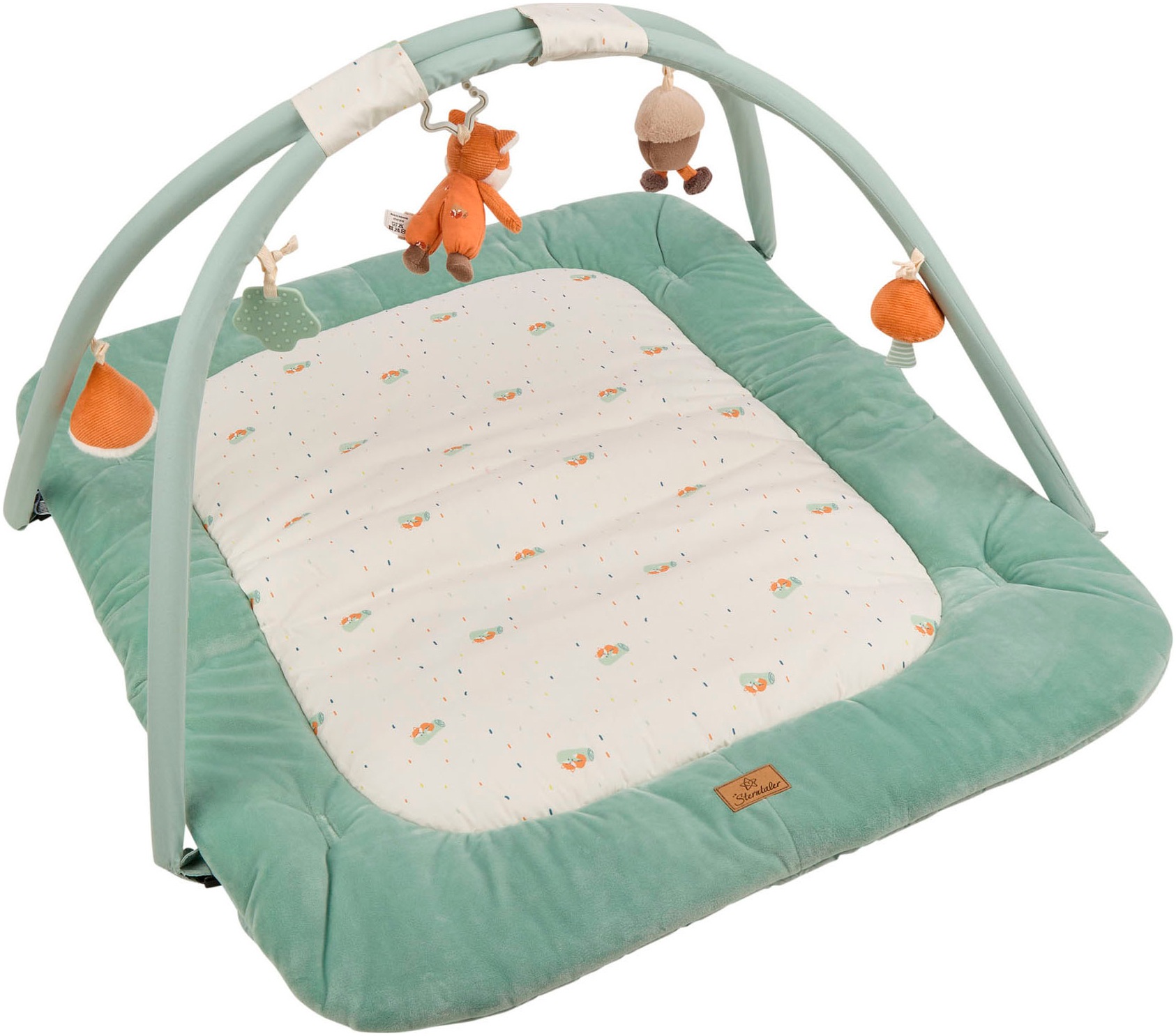 STERNTALER Spielbogen »Fuchs Filou samtiger Stoff« lichtgrau