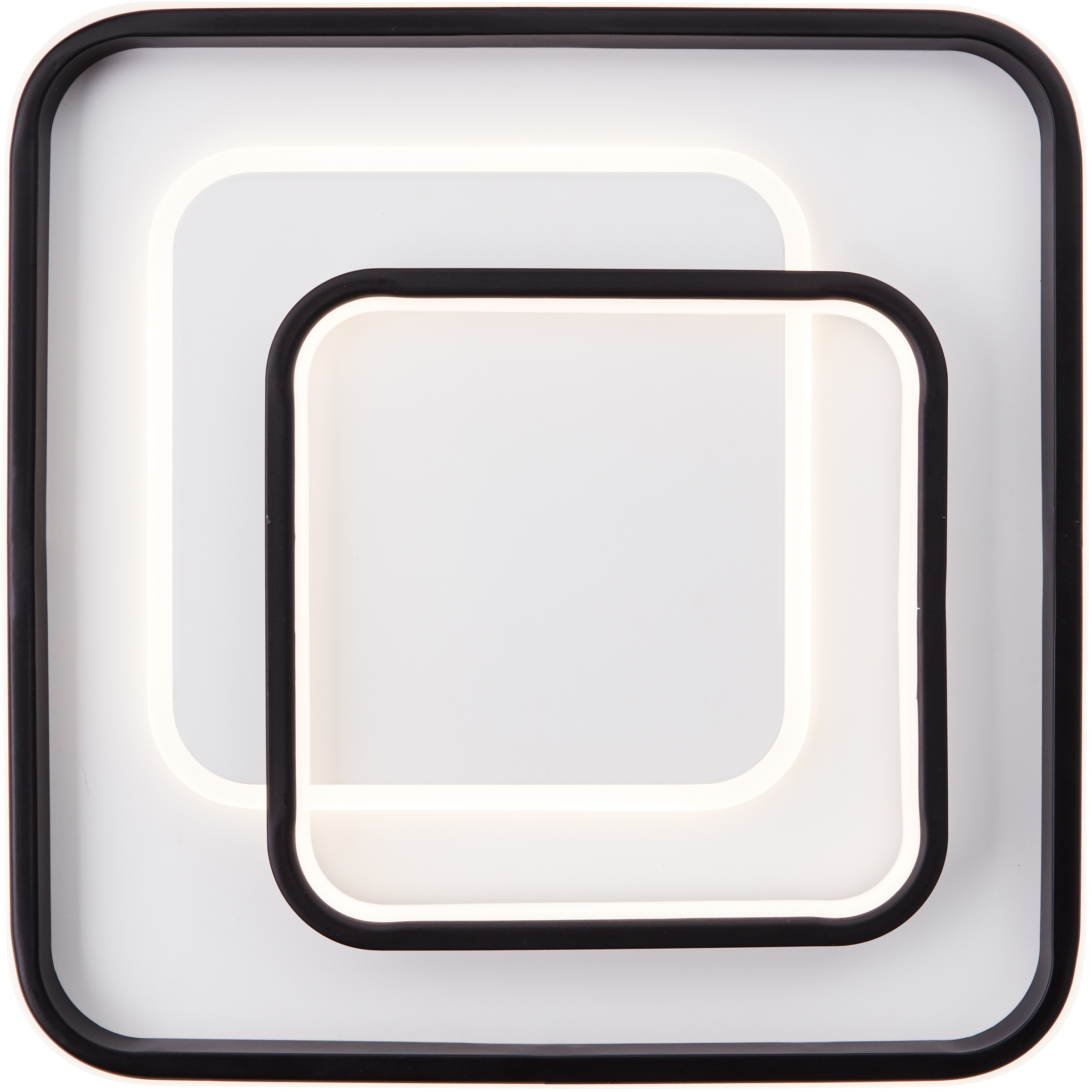 Brilliant LED Deckenleuchte »Cava«, 1 flammig, Leuchtmittel LED-Modul | LED fest integriert, 40 x 40 cm, 5400 lm, warmweißes Licht, Metall/Kunststoff, weiß/schwarz