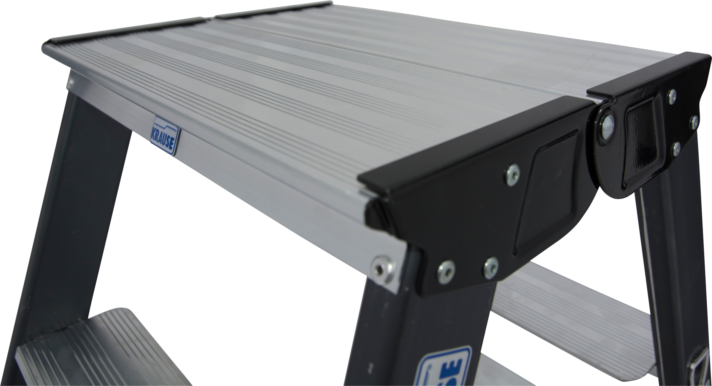 KRAUSE Doppelleiter »SePro D« Alu eloxiert, 2x3 Stufen, Arbeitshöe ca. 220 cm