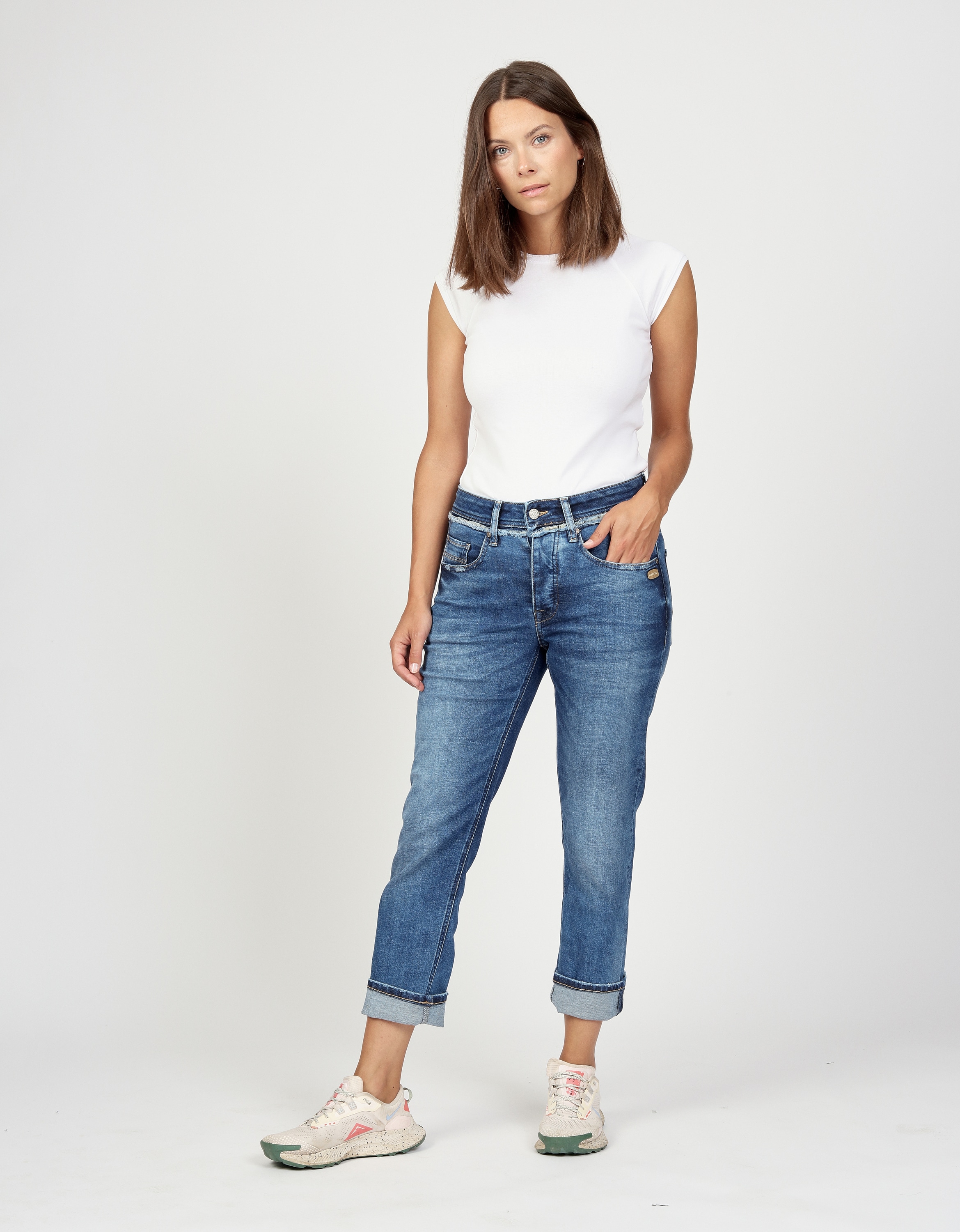 GANG Boyfriend-Jeans »GANG Jeans Boyfriend 94NICA CROPPED«