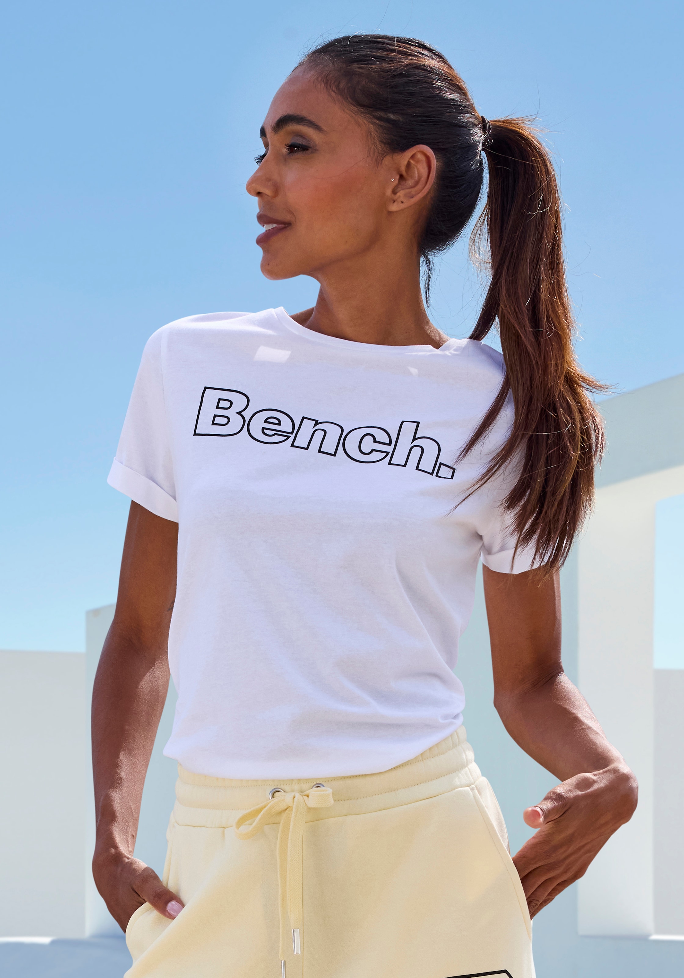 Bench. Loungewear T-Shirt Packung, 2 Stk. mit Logodruck