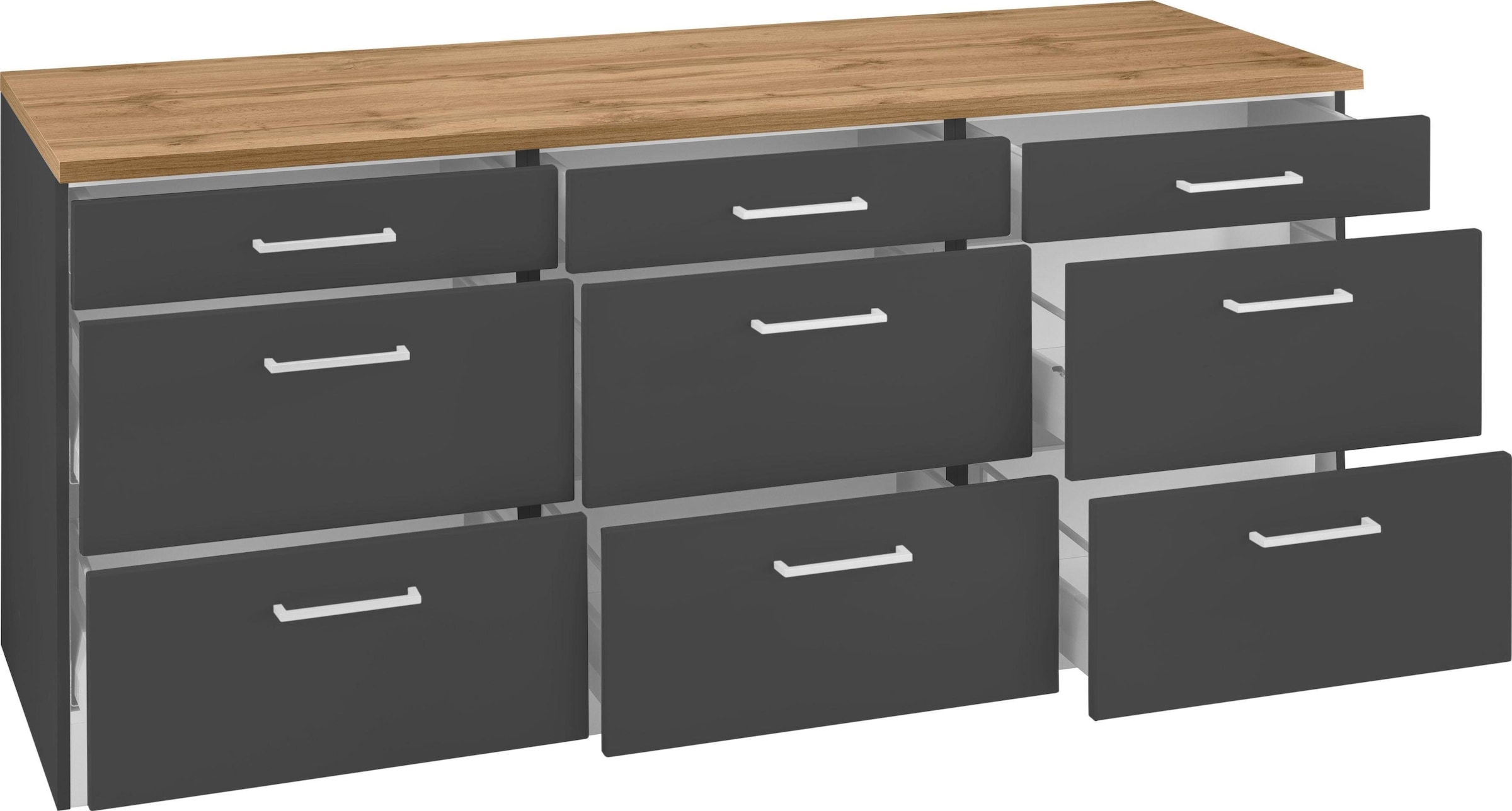 KOCHSTATION Unterschrank »KS-Kehl« Breite 180 cm