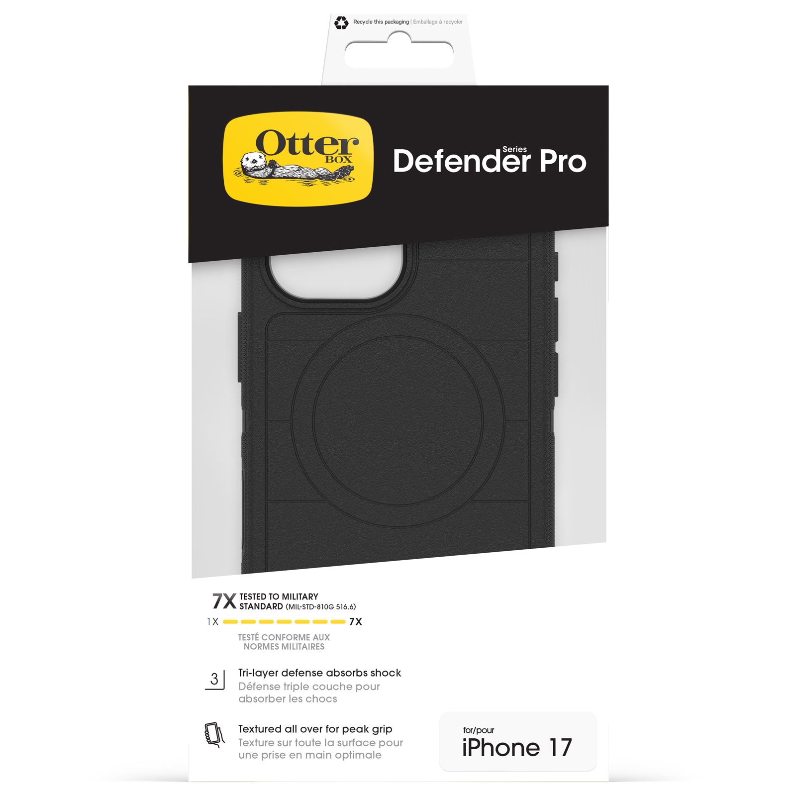 Otterbox Handyhülle »Defender Series Pro mit MagSafe für Apple iPhone 17« Apple iPhone 17 Backcover, Schutzhülle, Handyschutzhülle, Case, Schutzcase, stoßfest