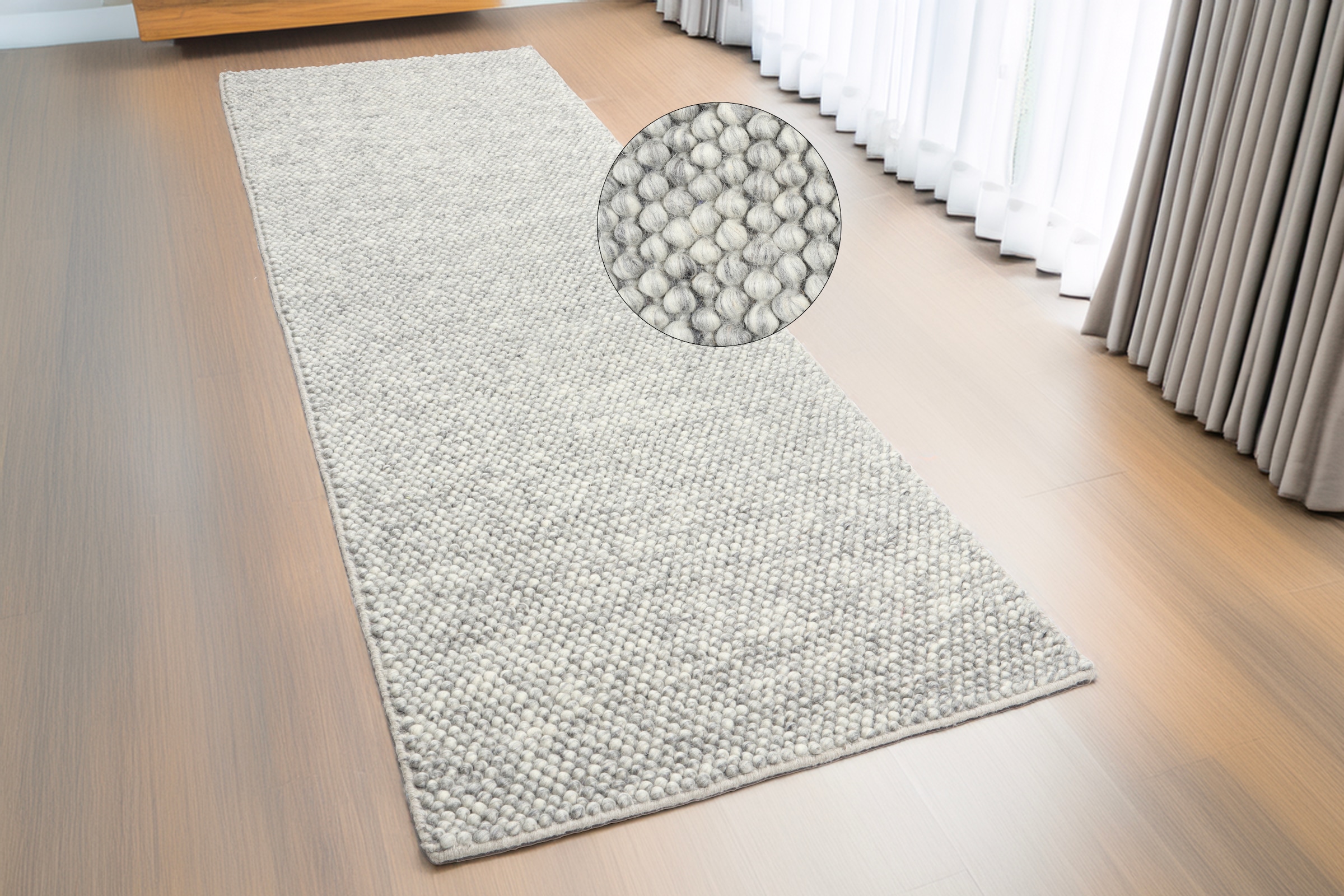 LeGer Home by Lena Gercke Läufer »Aihnoa«, rechteckig, 14 mm Höhe, handgeweb, Wolle
