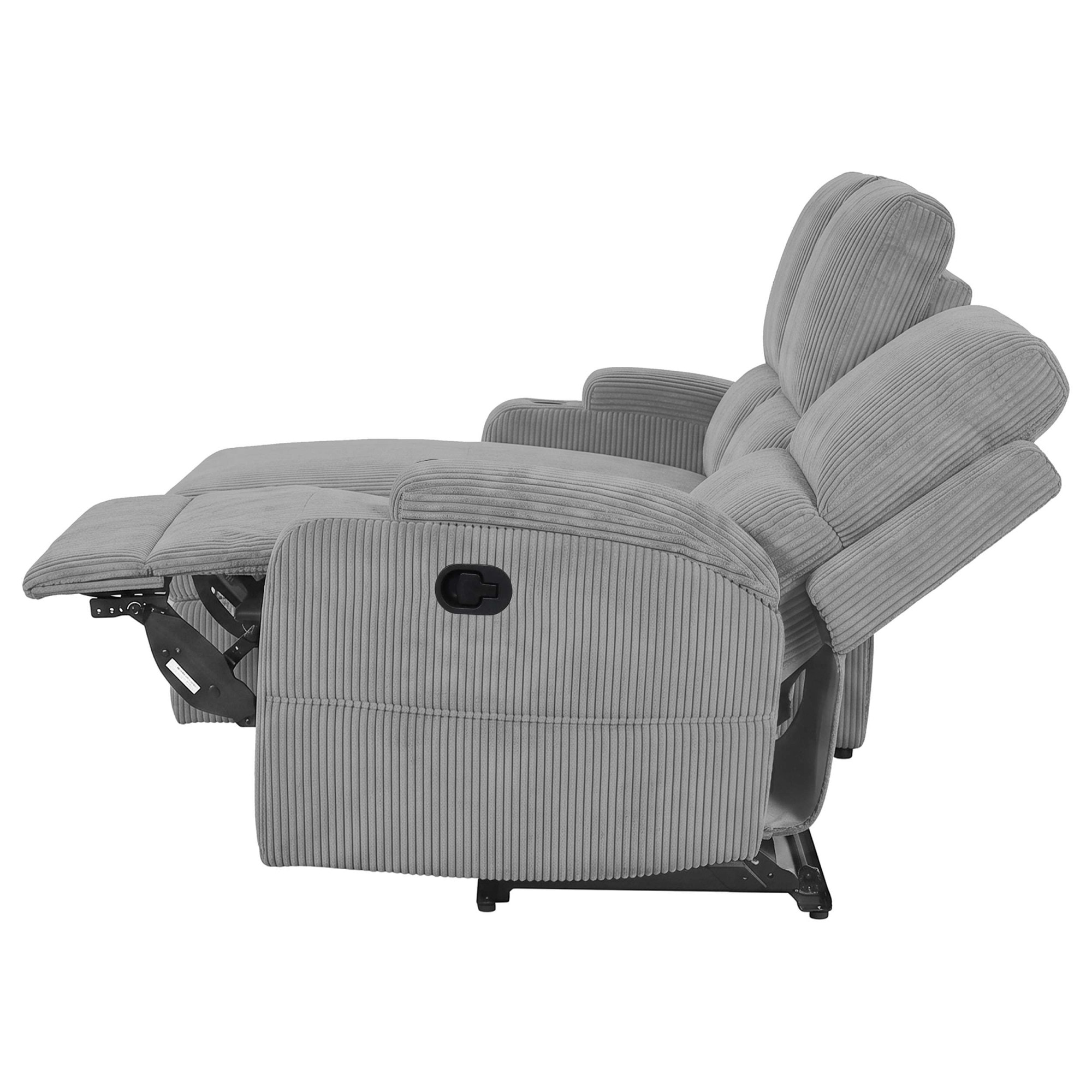 OTTO home Ecksofa »NAPORI Cord, L-Form, 210cm, man./elektr. Relaxfunktion« USB-A bei elektr. Variante, Staukasten, Seitentaschen u. Federkern