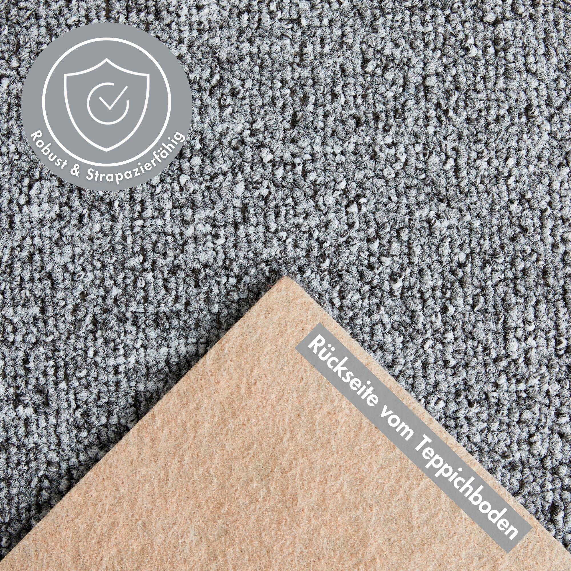 Andiamo Teppichboden »Luton, Feinschlinge, Made in Netherlands«, rechteckig günstig online kaufen