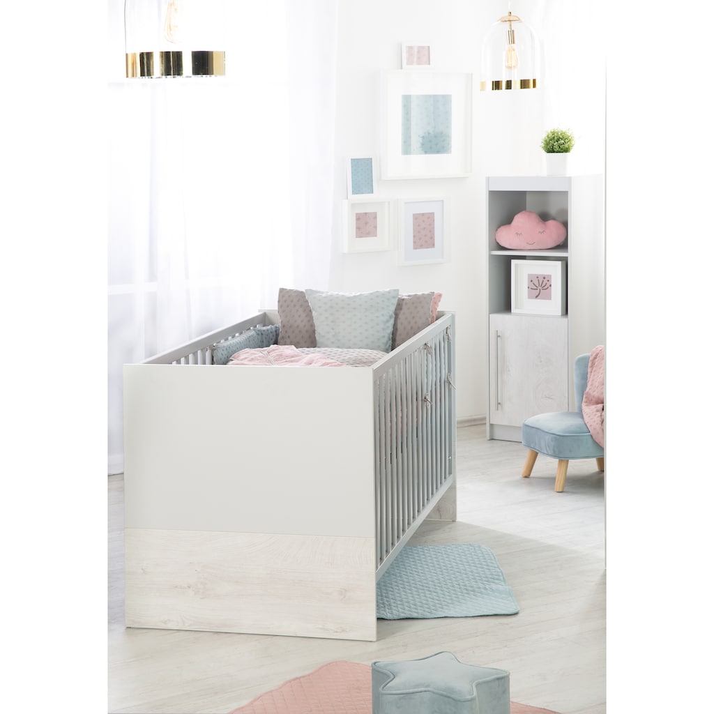 roba® Babyzimmer-Komplettset »Maren 2«, (Set, 3 St.), mit Kinderbett, Schrank und Wickelkommode