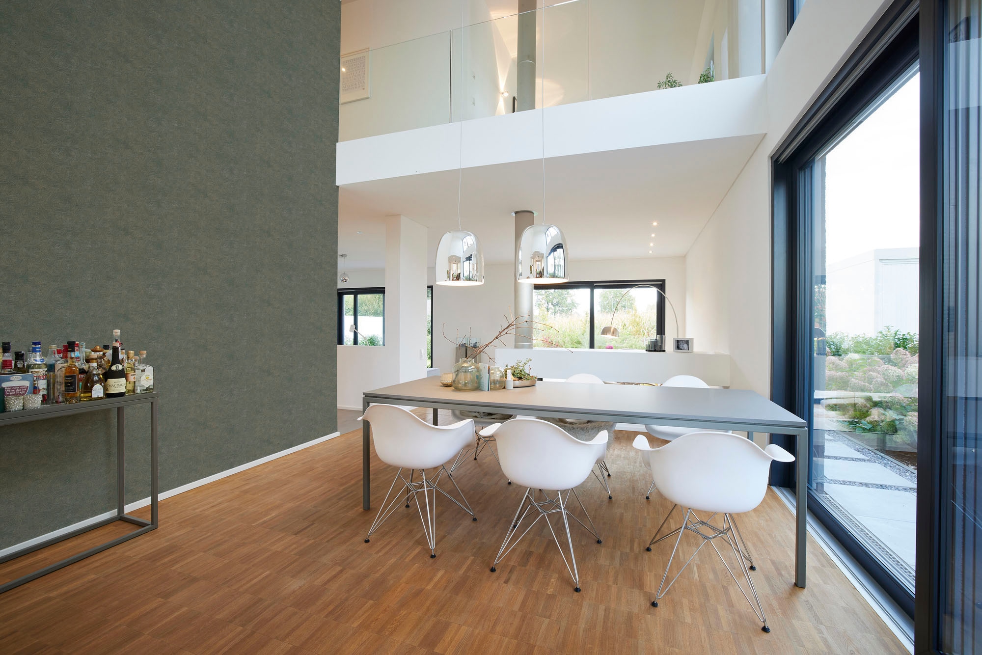 living walls Vliestapete »My Home My Spa« Motiv | geometrisch | grafisch leicht strukturiert Geometrische Tapete Grafik Tapeten Wohnzimmer Schlafzimmer Küche Optik