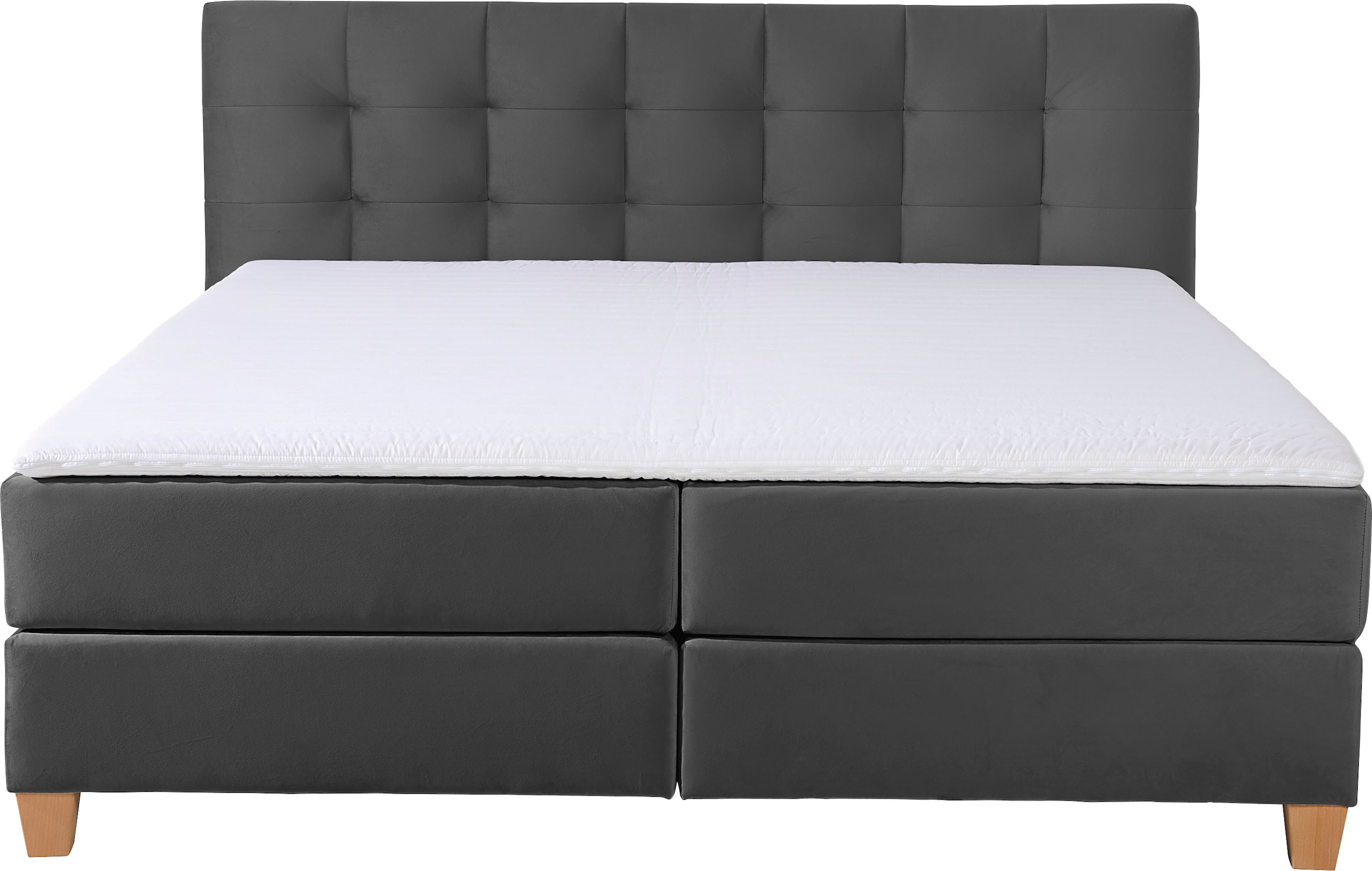 2. Bild von Home affaire Boxspringbett »Moulay«, inkl. Topper, in Überlänge 220 cm, 3 Härtegrade, auch in H4