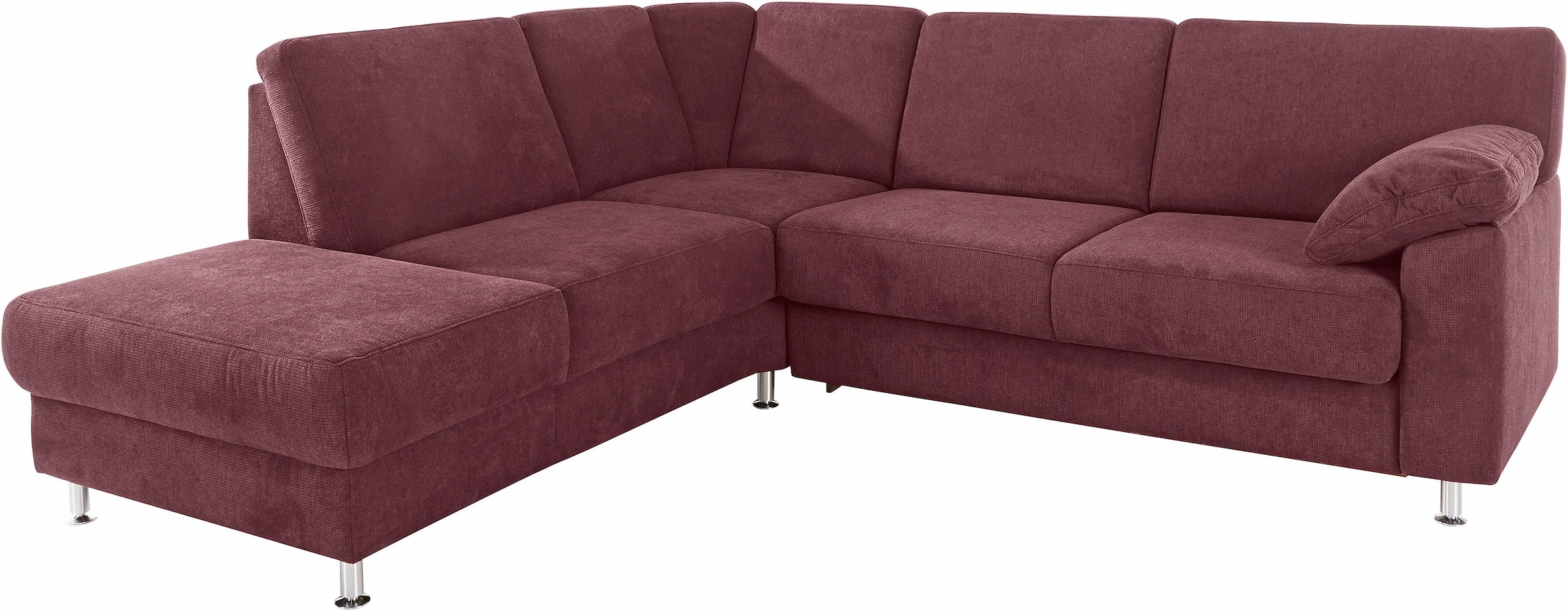 sit&more Ecksofa »Belfort L-Form«, wahlweise mit Vorziehsitz und Bettkasten