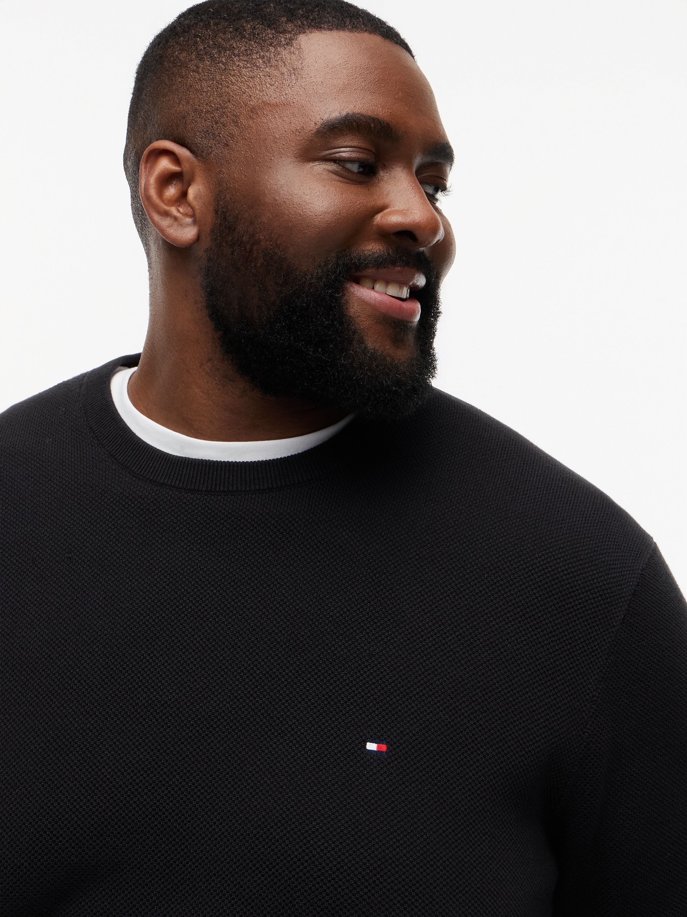 Tommy Hilfiger Big & Tall Rundhalspullover »ESSENTIAL STRUCTURE CREW NECK« Große Größen, regular fit