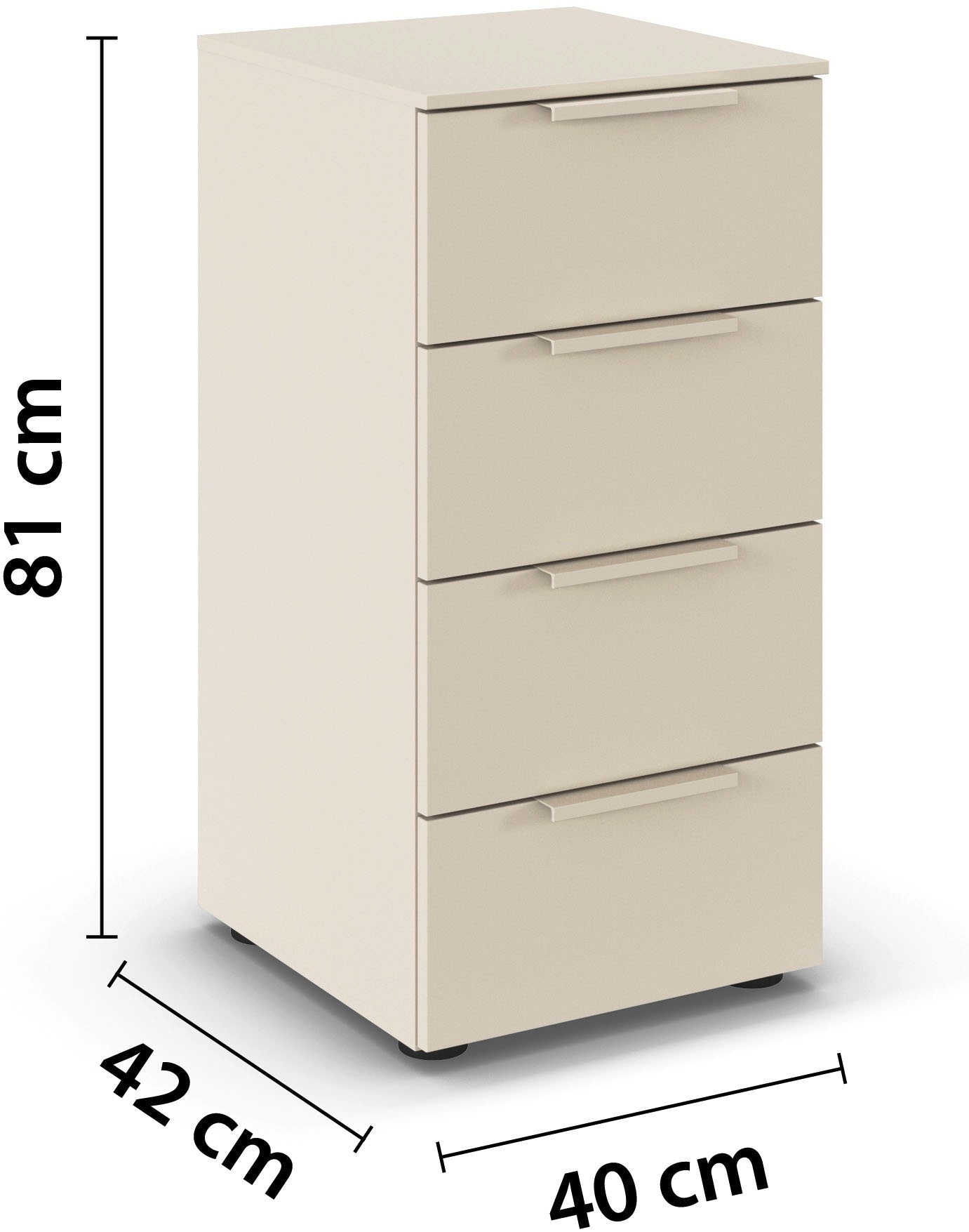 LeGer Home by Lena Gercke Kommode »Kommode Sideboard Schubladenkommode SERINA eleganter Eyecatcher« inkl. SOFT-CLOSE-FUNKTION,  mit 4 Schubkästen sowie hochwertigen Metallgriffen MADE IN GERMANY