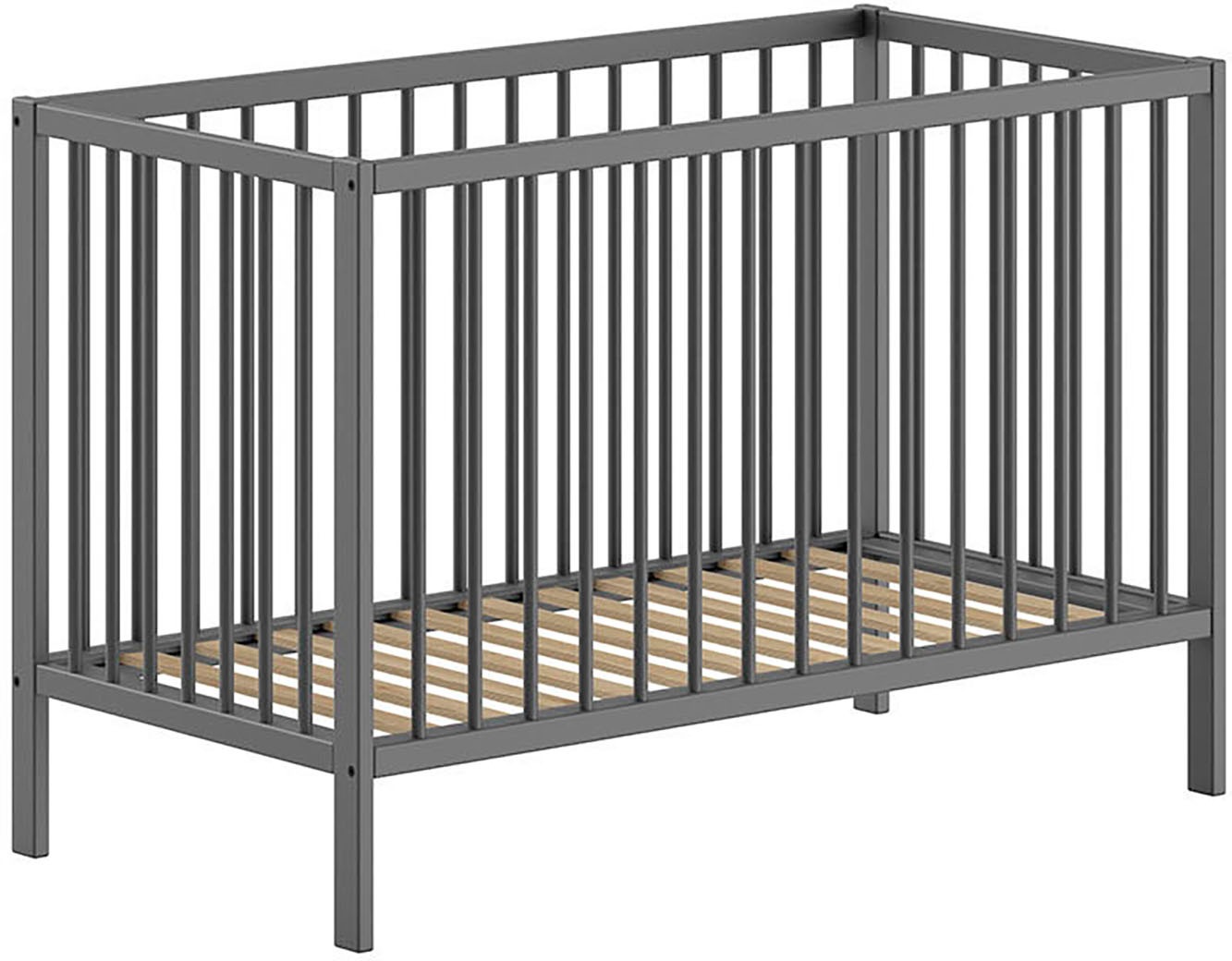 Vipack Babybett "Dino 60/120 cm mit 3-fach verstellbarem Lattenrost, stabil günstig online kaufen