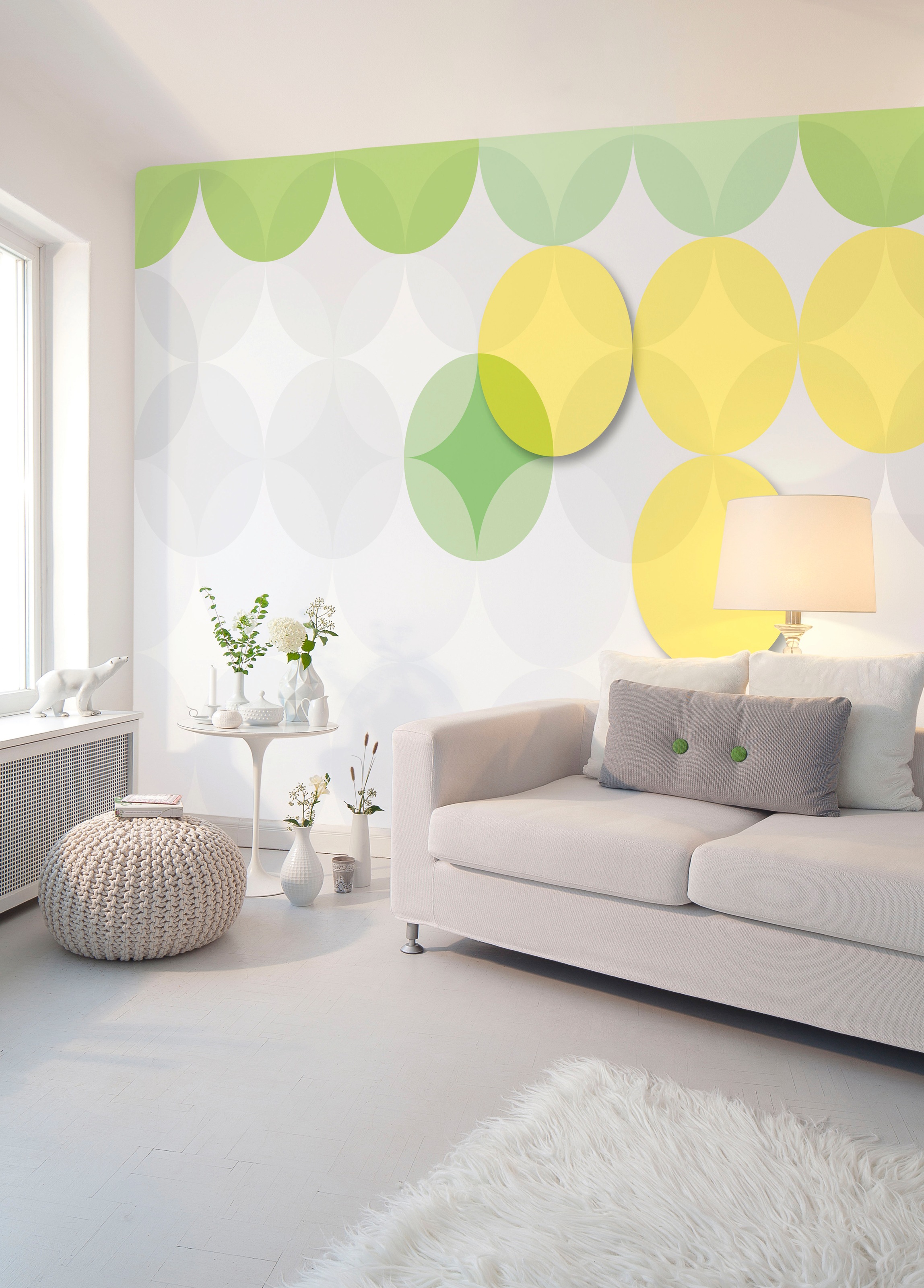 Architects Paper Fototapete »Atelier 47 Circle Pattern 3« Mit Punkten glatt günstig online kaufen