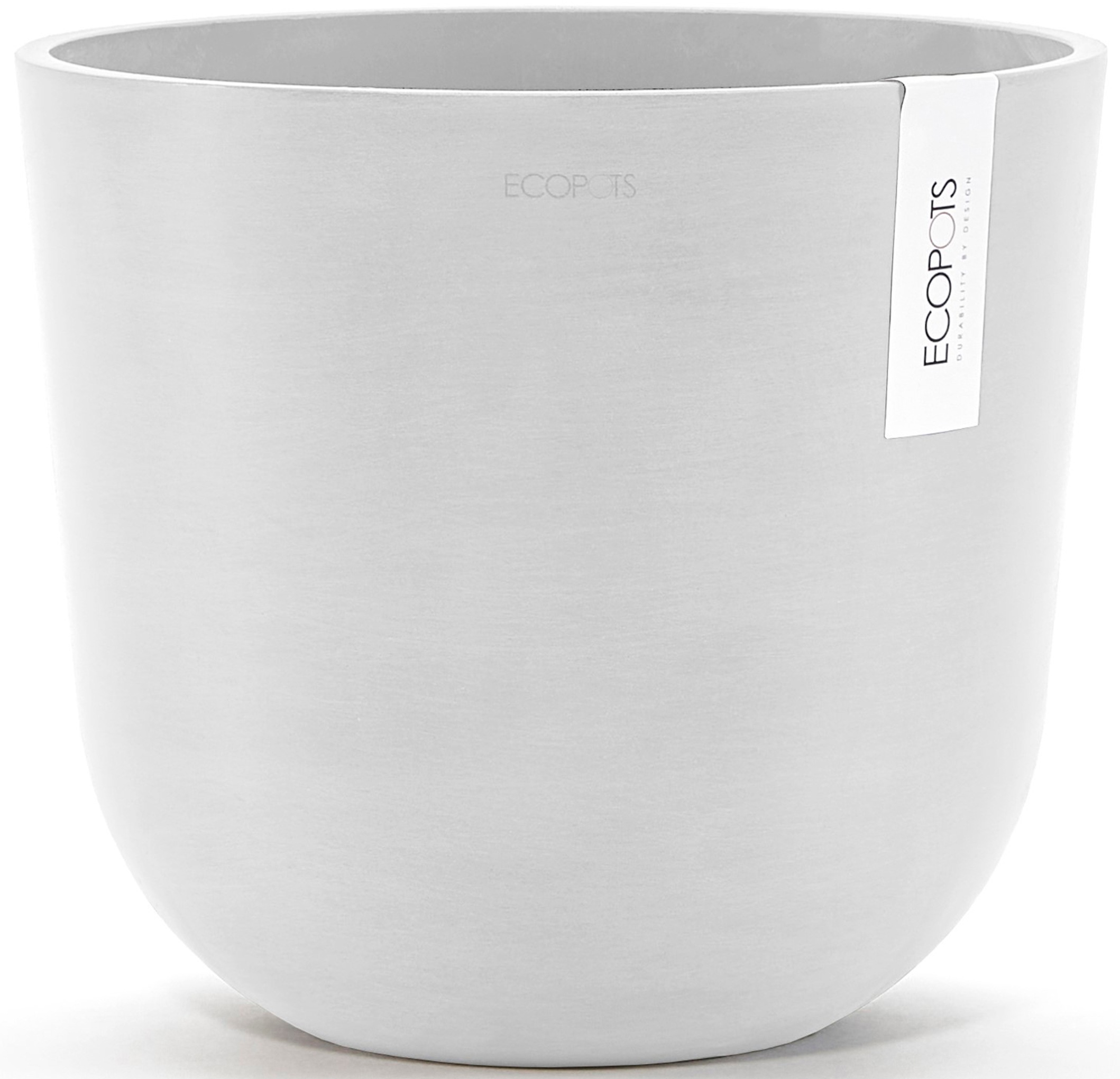 ECOPOTS Blumentopf »Oslo 25 + Wassersystem Weiß«, für innen und außen: frostsicher, bruchsicher und lichtbeständig
