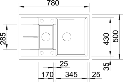 Blanco Granitspüle »METRA 6 S Compact« aus SILGRANIT®