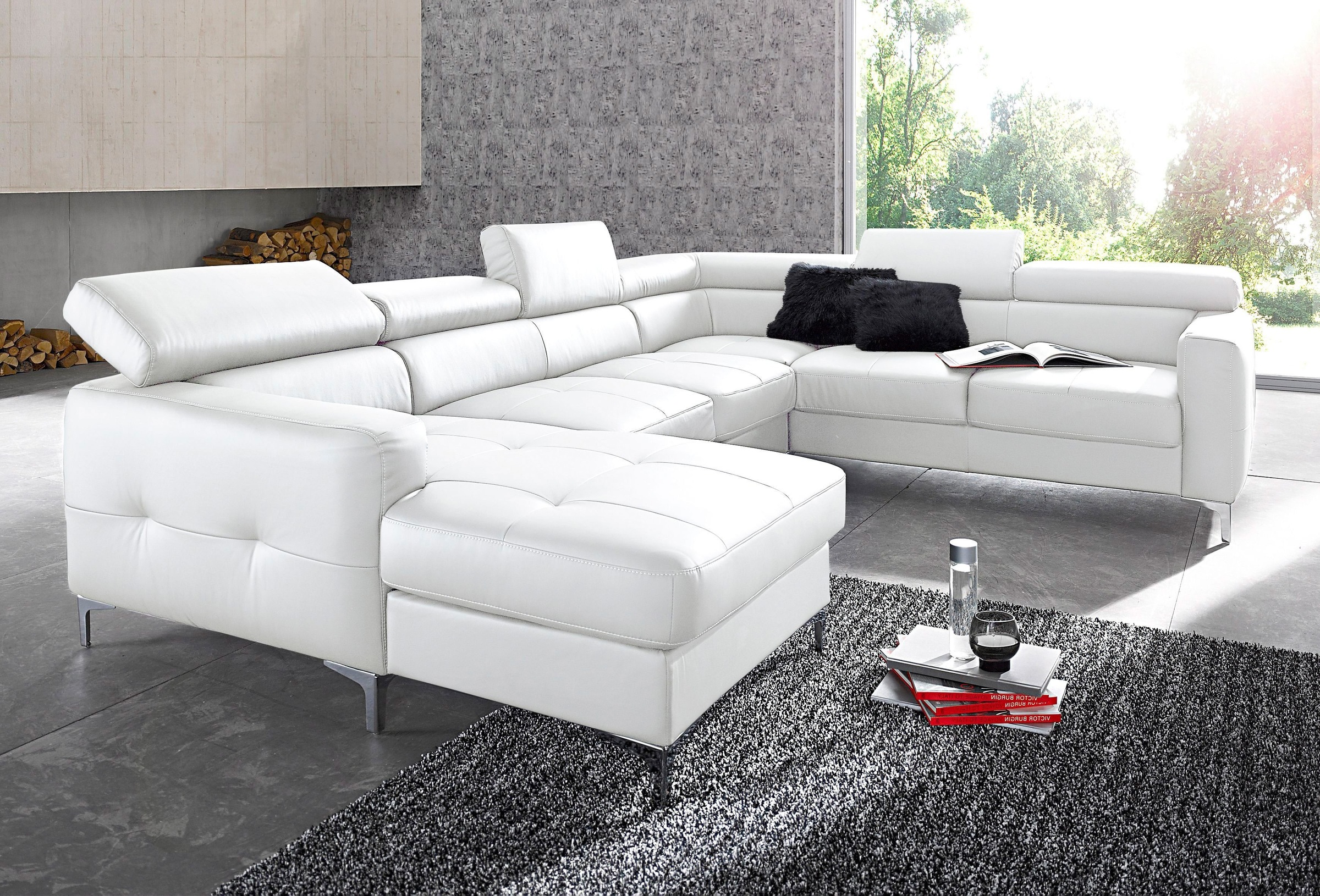 COTTA Polstergarnitur »Sammy U-Form«, (Set, Tiefe der Recamiere 169 cm), Se günstig online kaufen