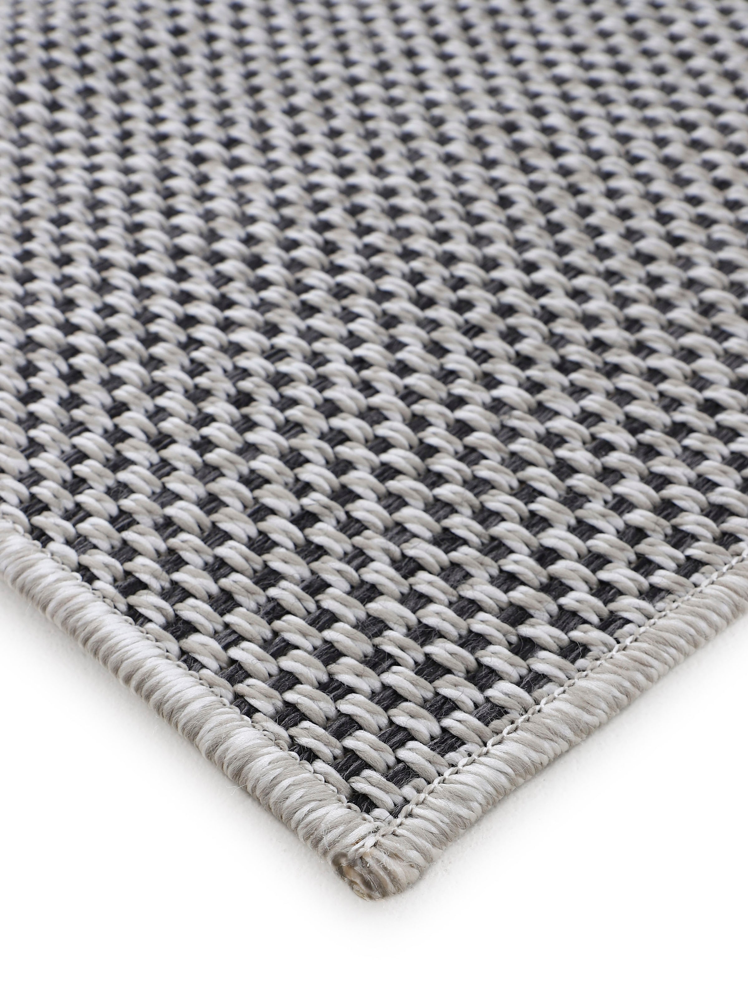 carpetfine Teppich »Boho 105«, rund, 4 mm Höhe, robustes Flachgewebe, Sisal Optik, UV-beständig, Außenbereich