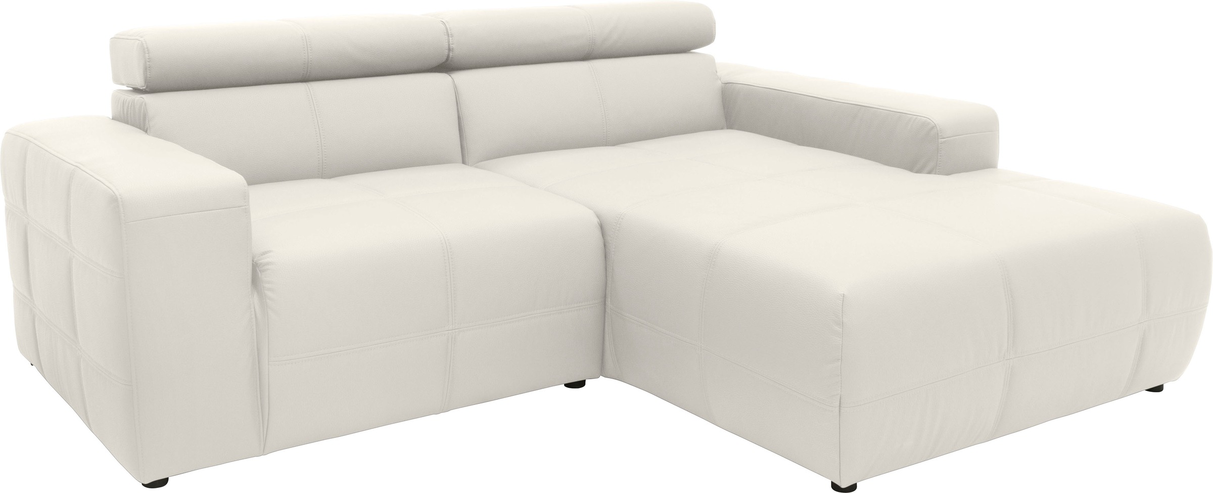 DOMO collection Ecksofa »Brandon, inkl. Kopfteilverstellung, B/T/H: 214/100 günstig online kaufen