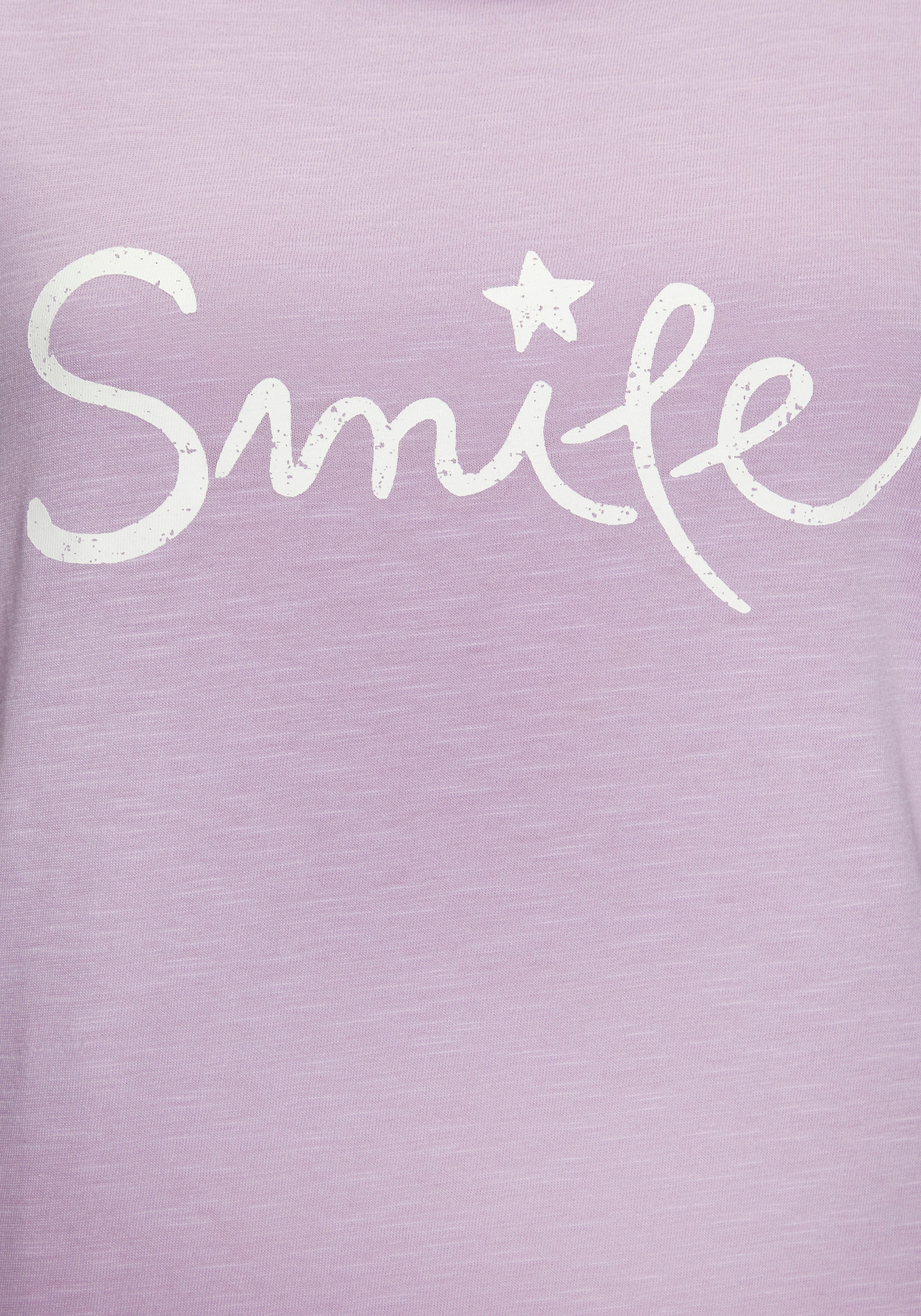 Beachtime T-Shirt »mit Frontdruck "Smile"« aus weicher Baumwoll-Qualität