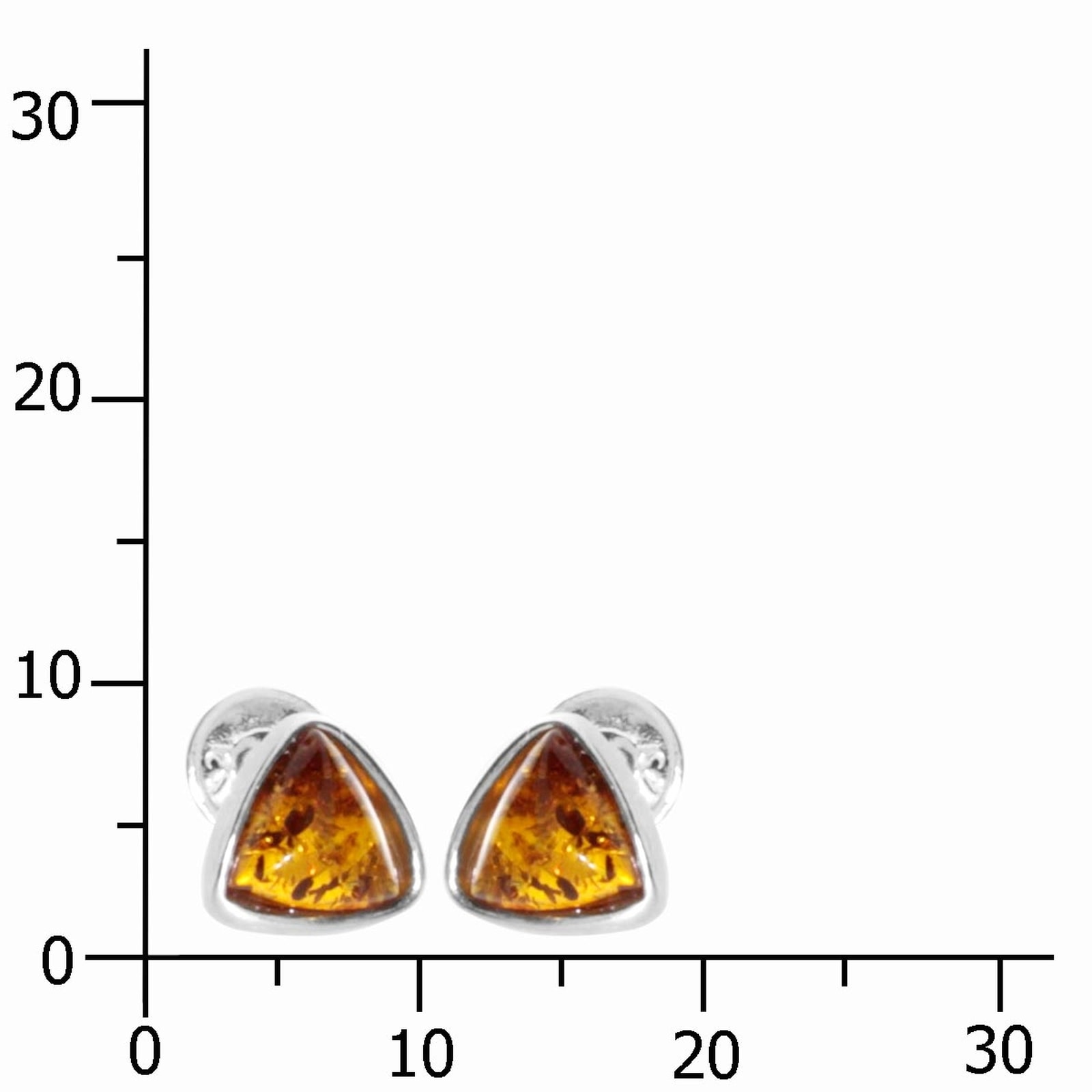 OSTSEE-SCHMUCK Paar Ohrstecker »Ostsee-Schmuck Ohrstecker Classic 6x6x6 mm«, (2 tlg.)