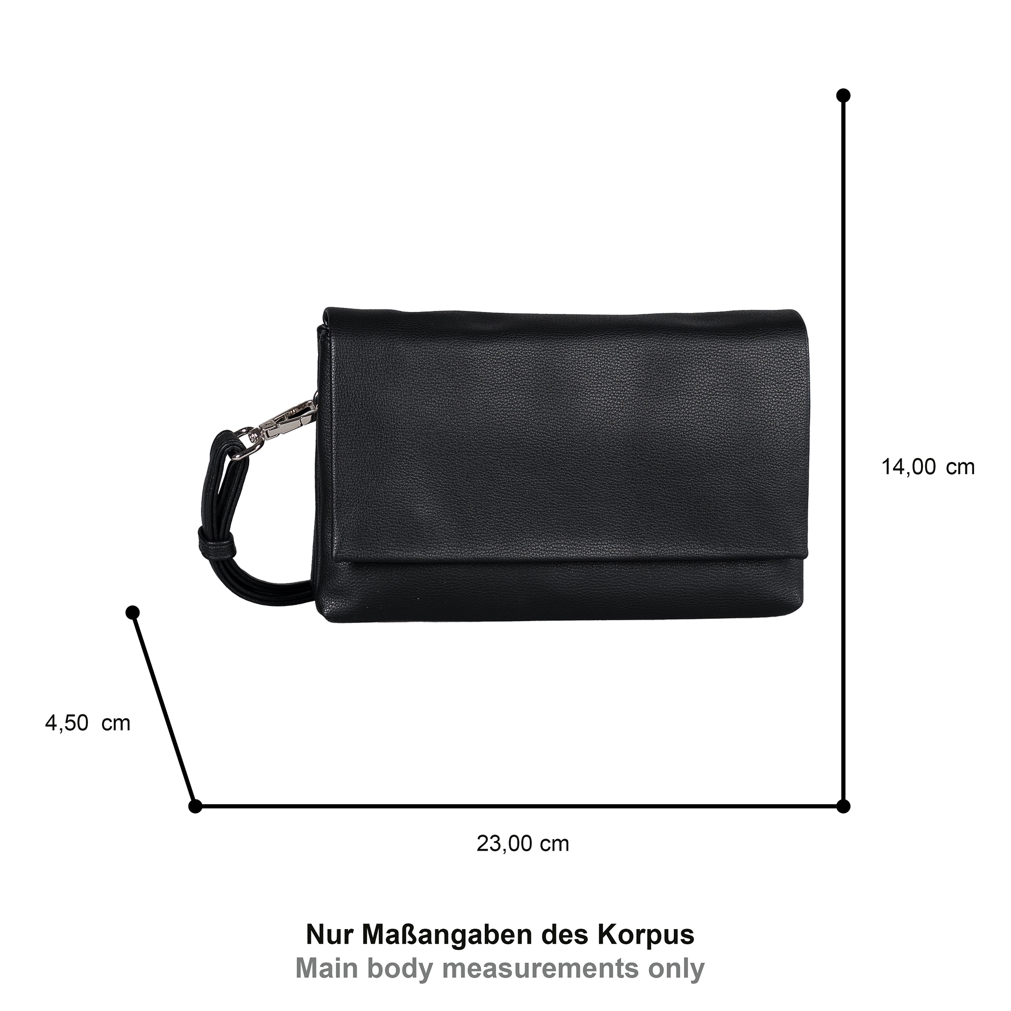 Gabor Abendtasche »Salara« schlicht und funktional, mit 2 Kammern je nach Anlass variabel tragbar