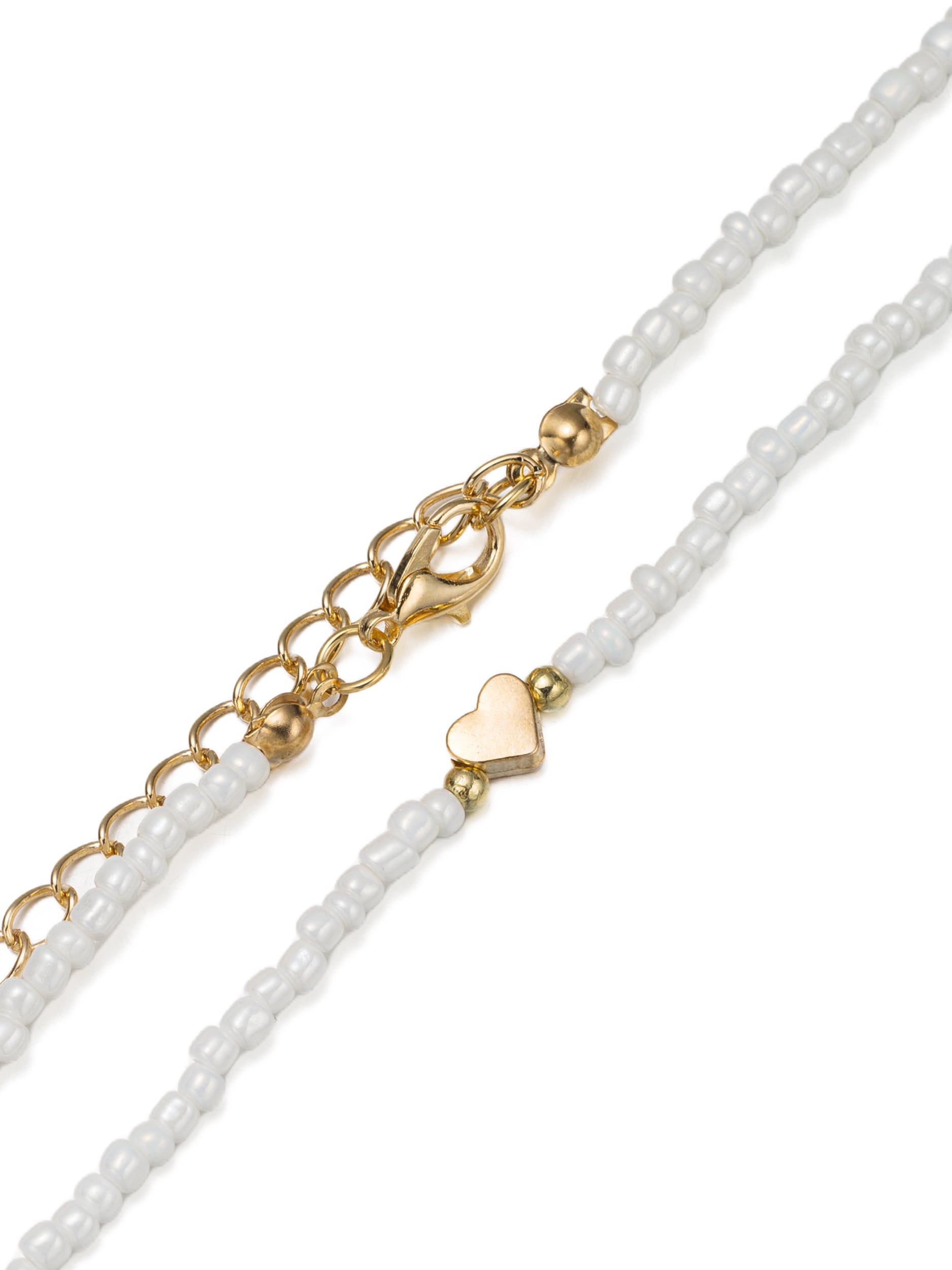 Aniston JEWELRY & WATCHES Collier »Schmuck Geschenk Kupfer Halsschmuck Halskette Glasperlen Herz« Made in Germany - mit Glasstein