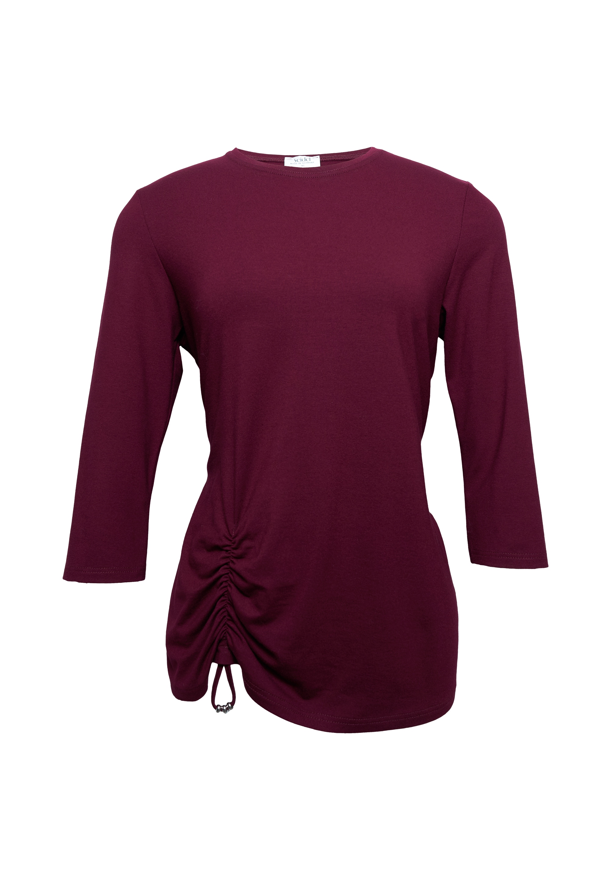 Seidel Moden 3/4-Arm-Shirt, mit Raff-Detail vorne - MADE IN GERMANY