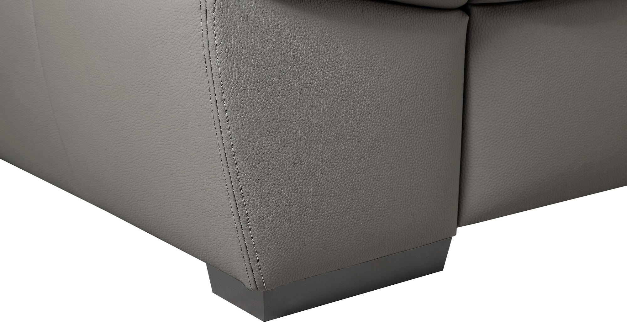 exxpo - sofa fashion Ecksofa »Salerno, klassisch modernes Funktionssofa, hoher Sitzkomfort, L-Form«, inkl. Kopf- und Armteilverstellung, wahlweise mit Bettfunktion