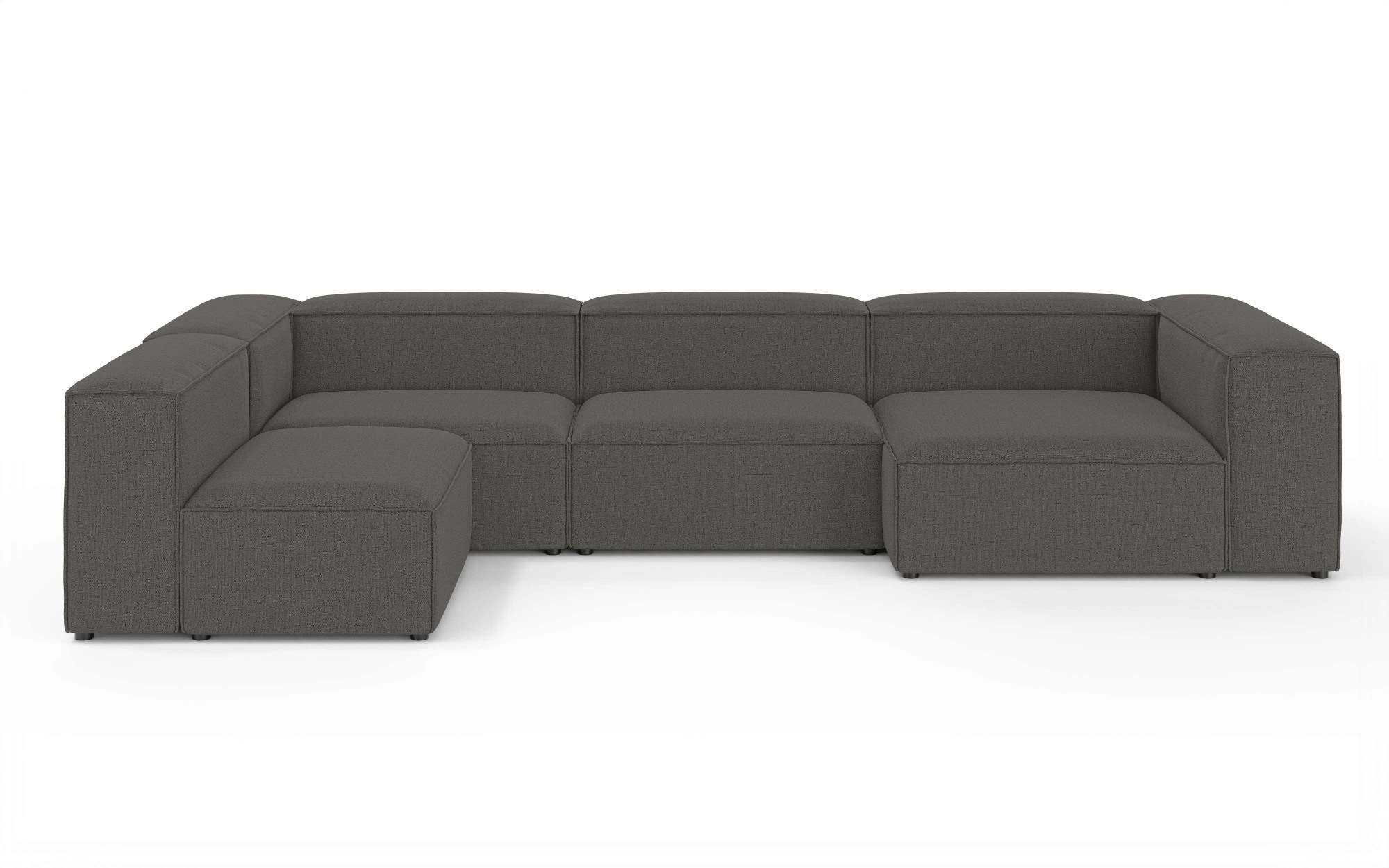 OTTO home Wohnlandschaft »HAILY U-Form mit Ottomane links/rechts, Maße B/T/ günstig online kaufen